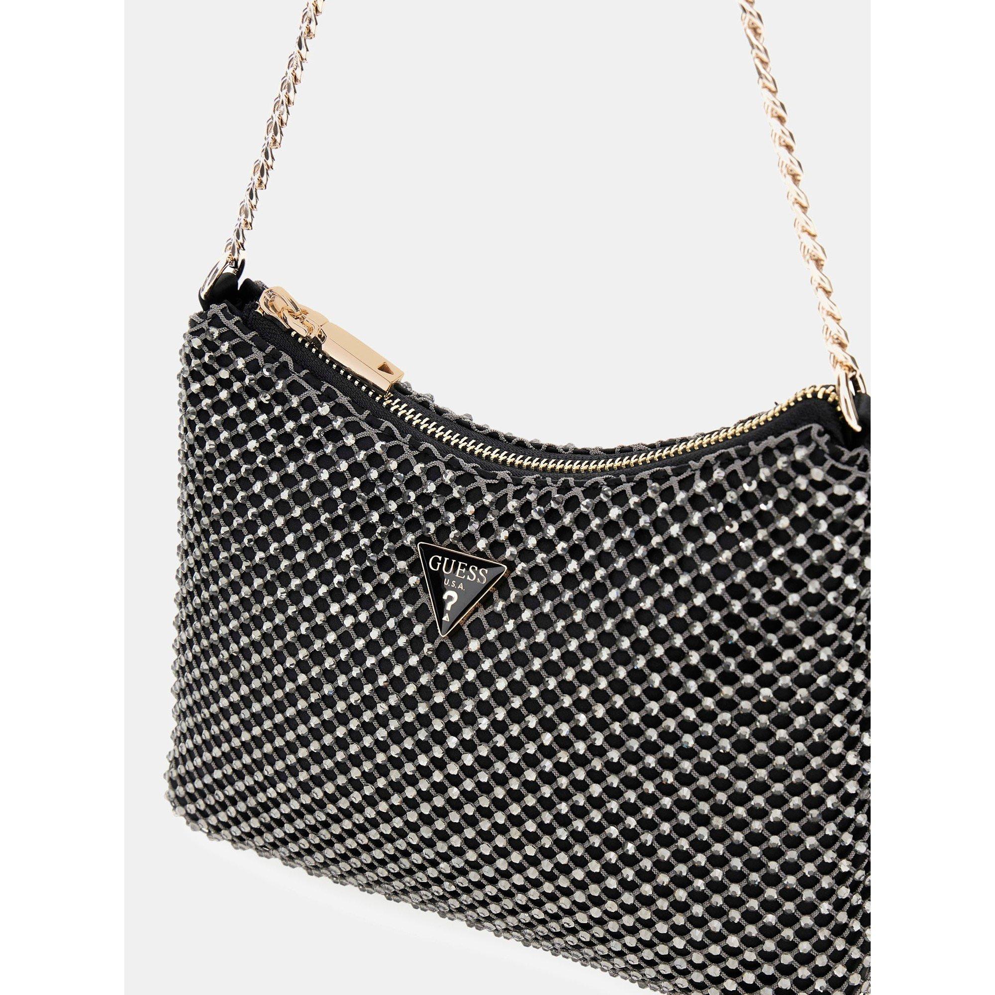 Black - Guess - Women's Zalina Shoulder Bag - 4