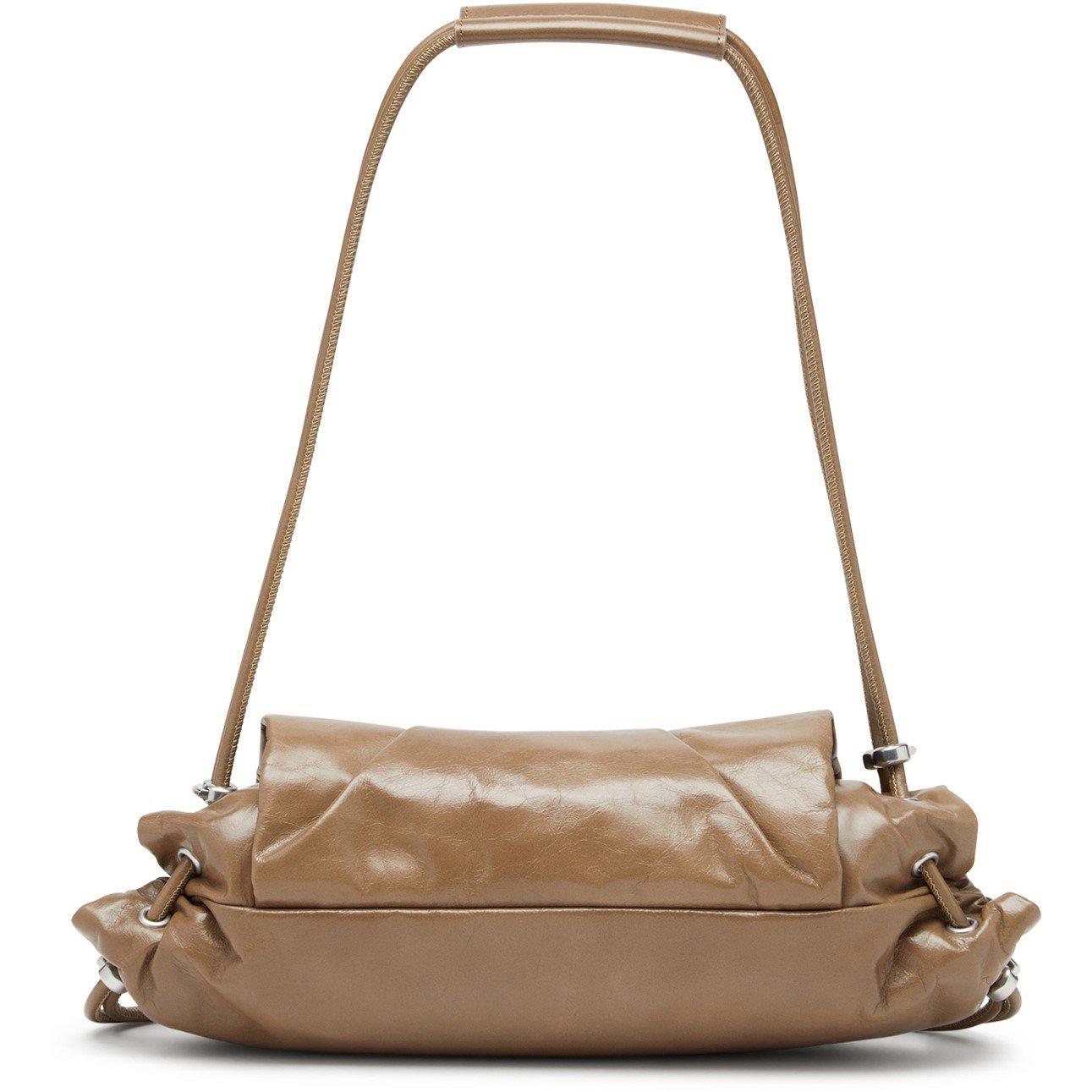 Beige - Diesel - Women's Scrunch Textured Shoulder Bag - 2