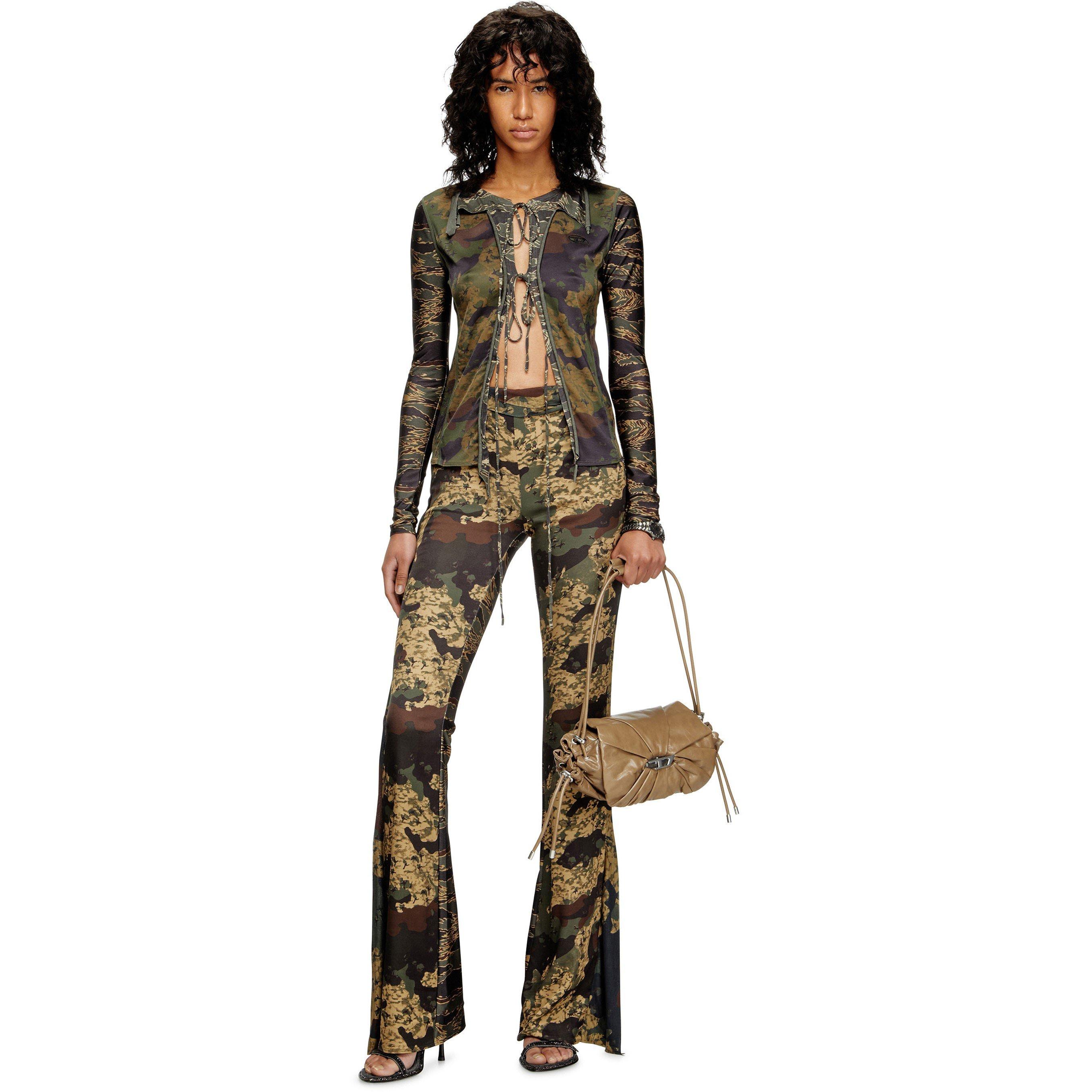 Beige - Diesel - Women's Scrunch Textured Shoulder Bag - 5