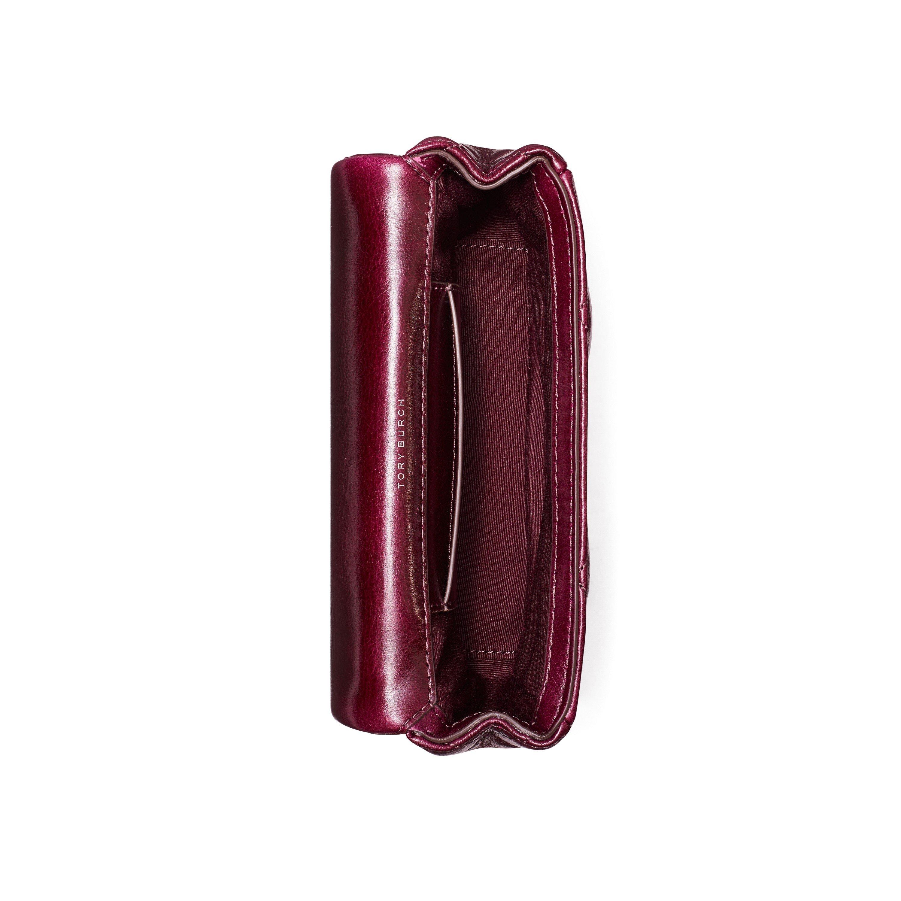 Dark Carmine - Tory Burch - Women's Kira Diamond Shoulder Bag - 9