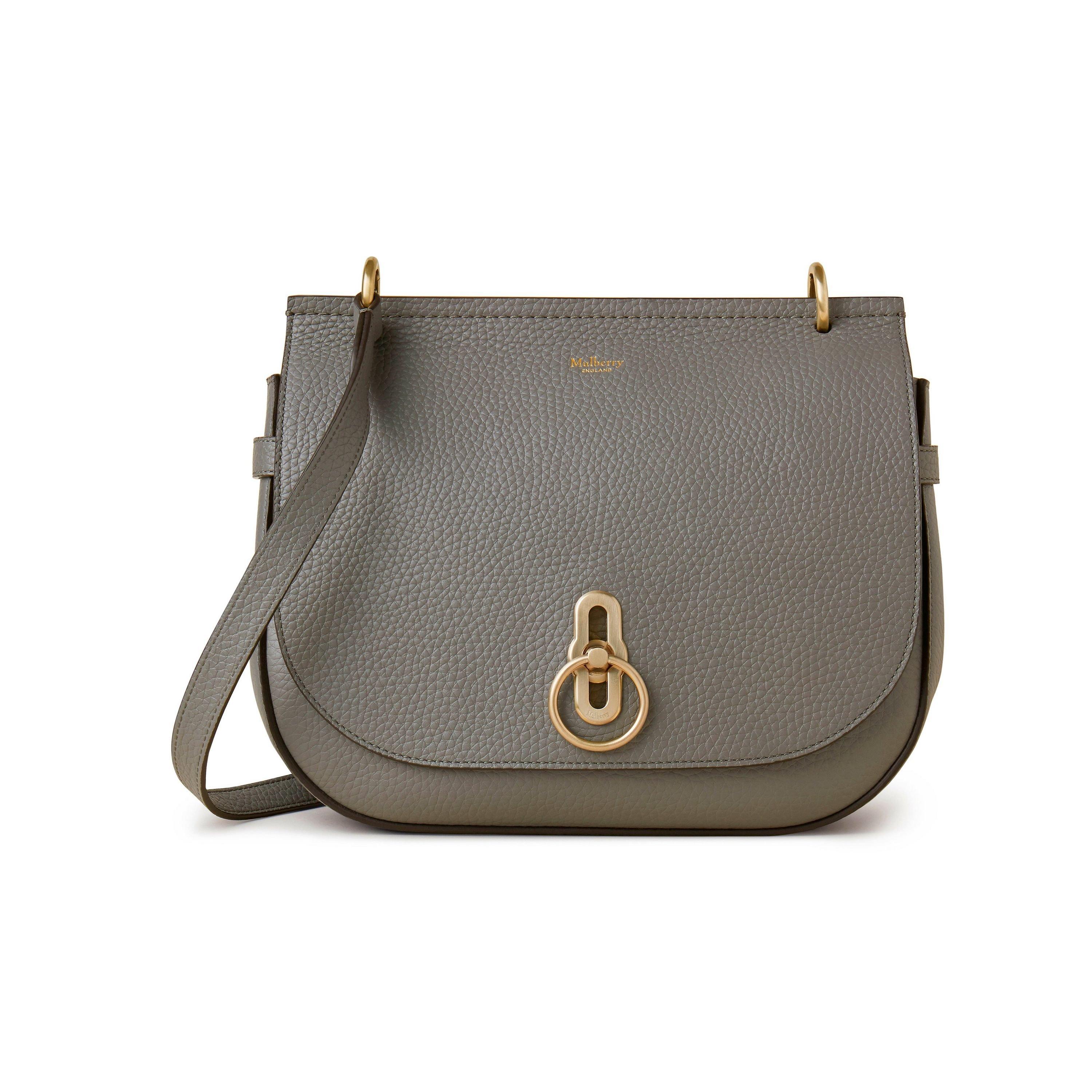 Charcoal - Mulberry - Soft Amberley Satchel - 1