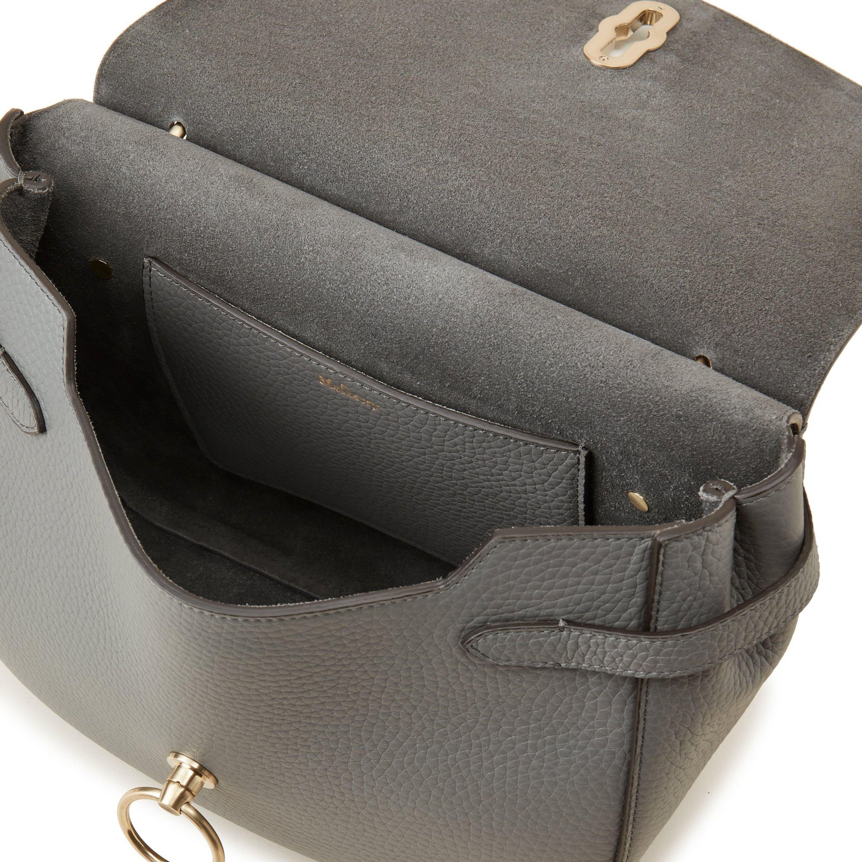 Charcoal - Mulberry - Soft Amberley Satchel - 4