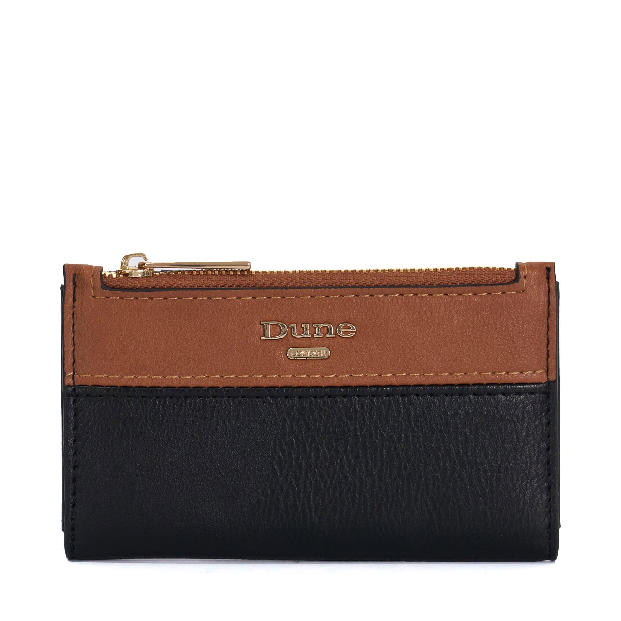 Dune London Women's Kennero Faux Leather Zip Around Purse - Black