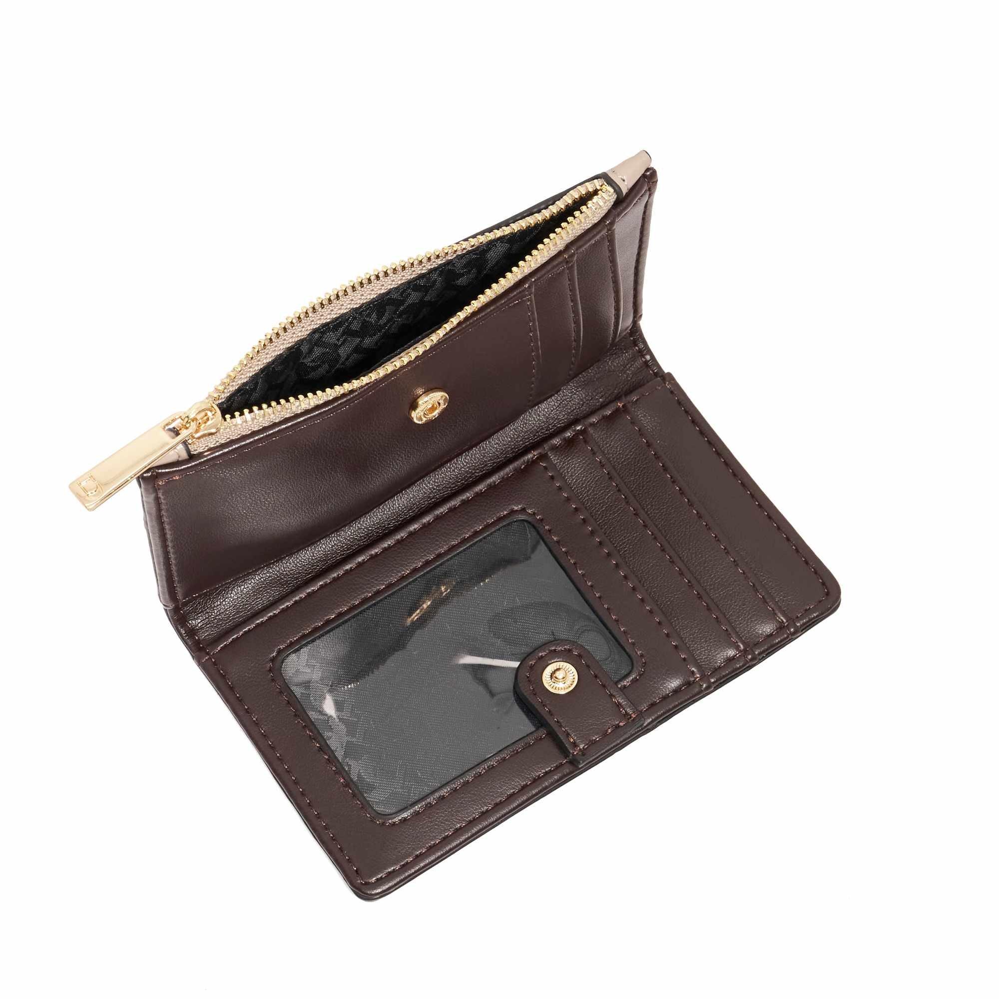 Dunkelbraun - Dune London - Women's Kennero Faux Leather Zip Around Purse - 3