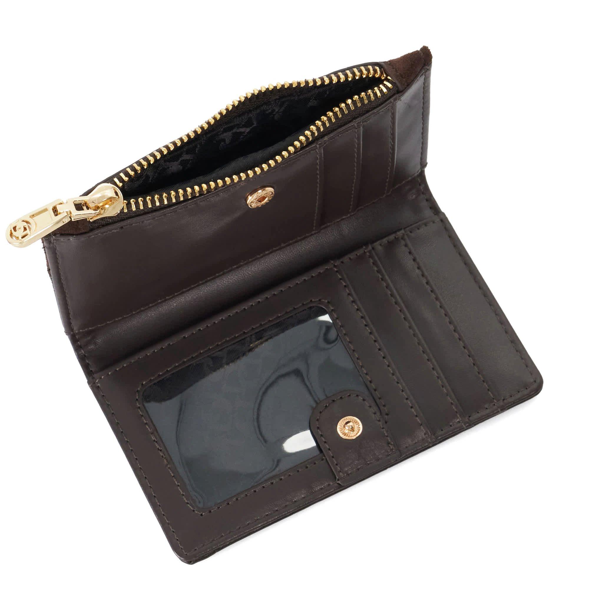 čokolada - Dune London - Women's Kennero Faux Leather Zip Around Purse - 3