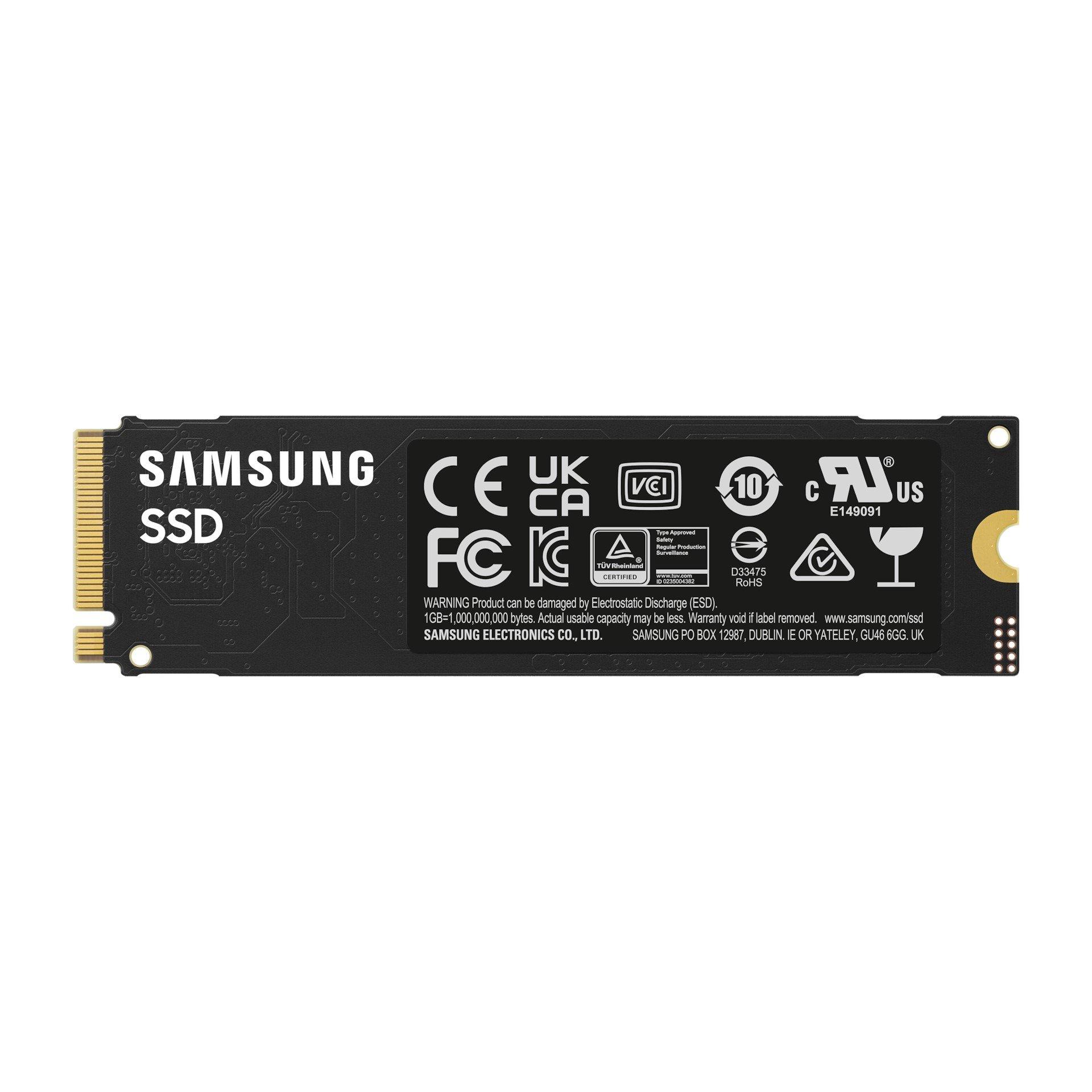 Schwarz - Samsung - 990 EVO Plus 2TB PCIe 4.0 x4 / 5.0 x2 NVMe2.0 (up to 7250 MB/s) NVMe M.2 (2280) Internal SSD - 5