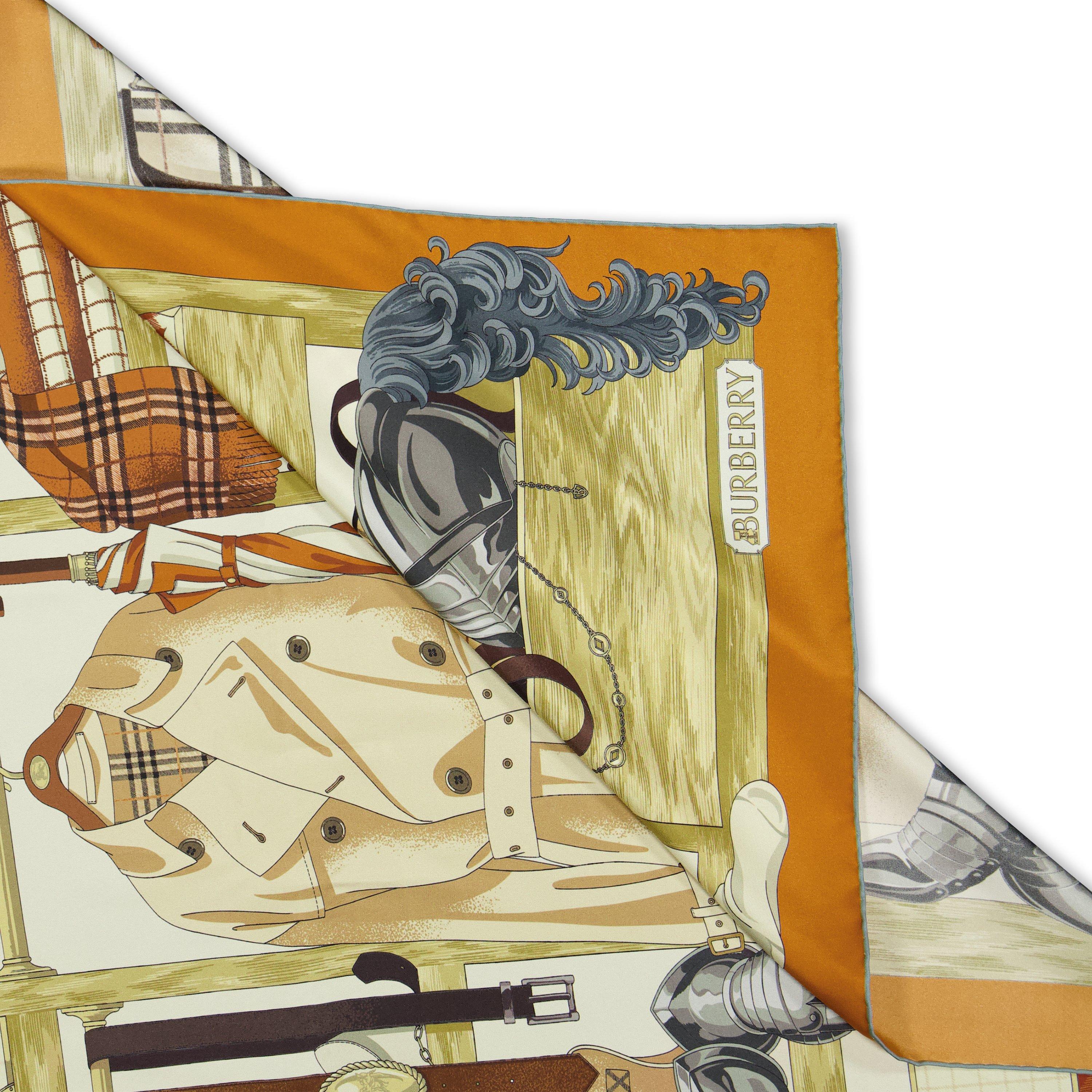 Pumpkin Orange - Burberry - Burb Slk Wrdrbe Scrf Ld62 - 2