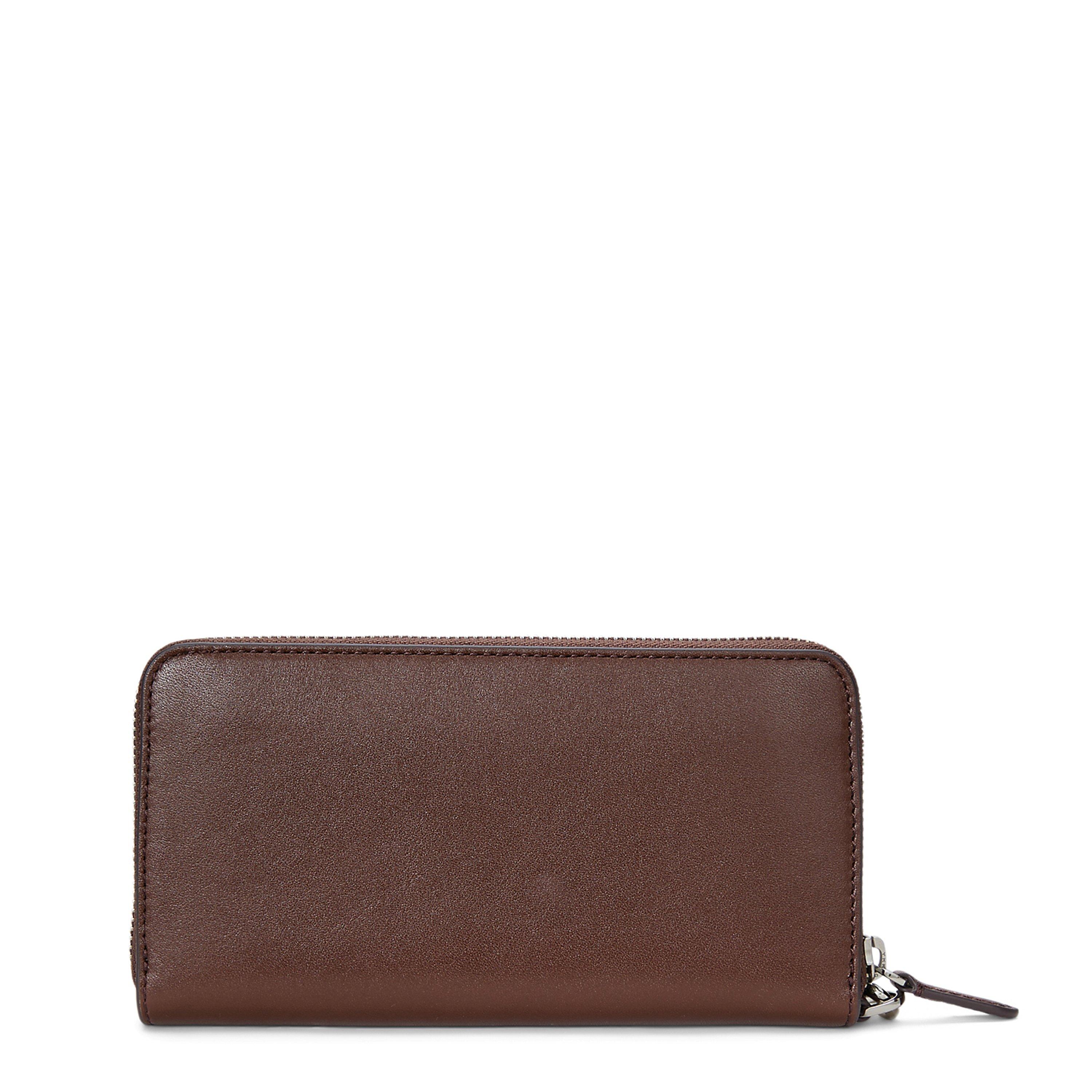 DARK MAHOGANY - Lauren by Ralph Lauren - Zip Around Large Purse - 2