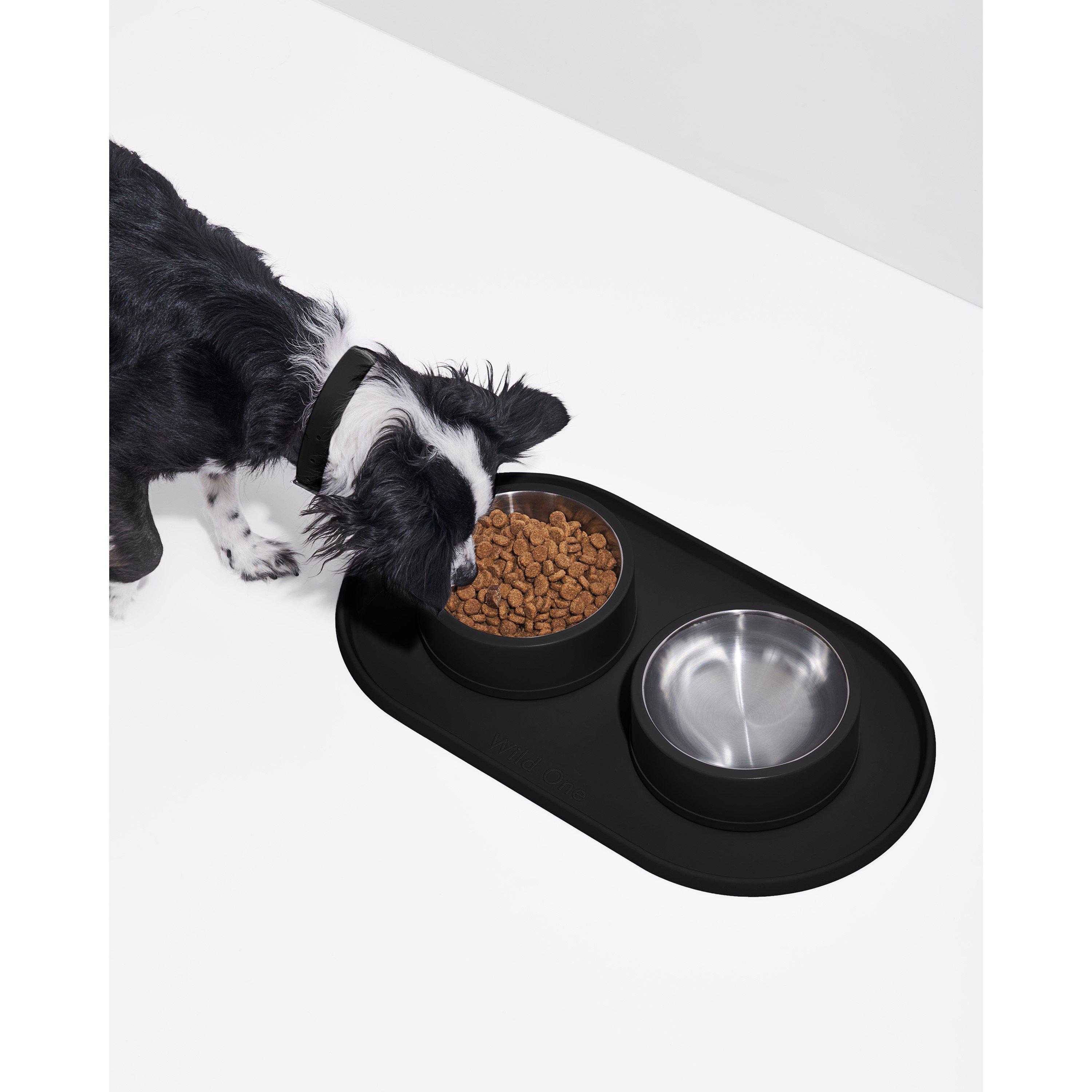 Black - Wild One - Silicone Small Pet Placemat - 3