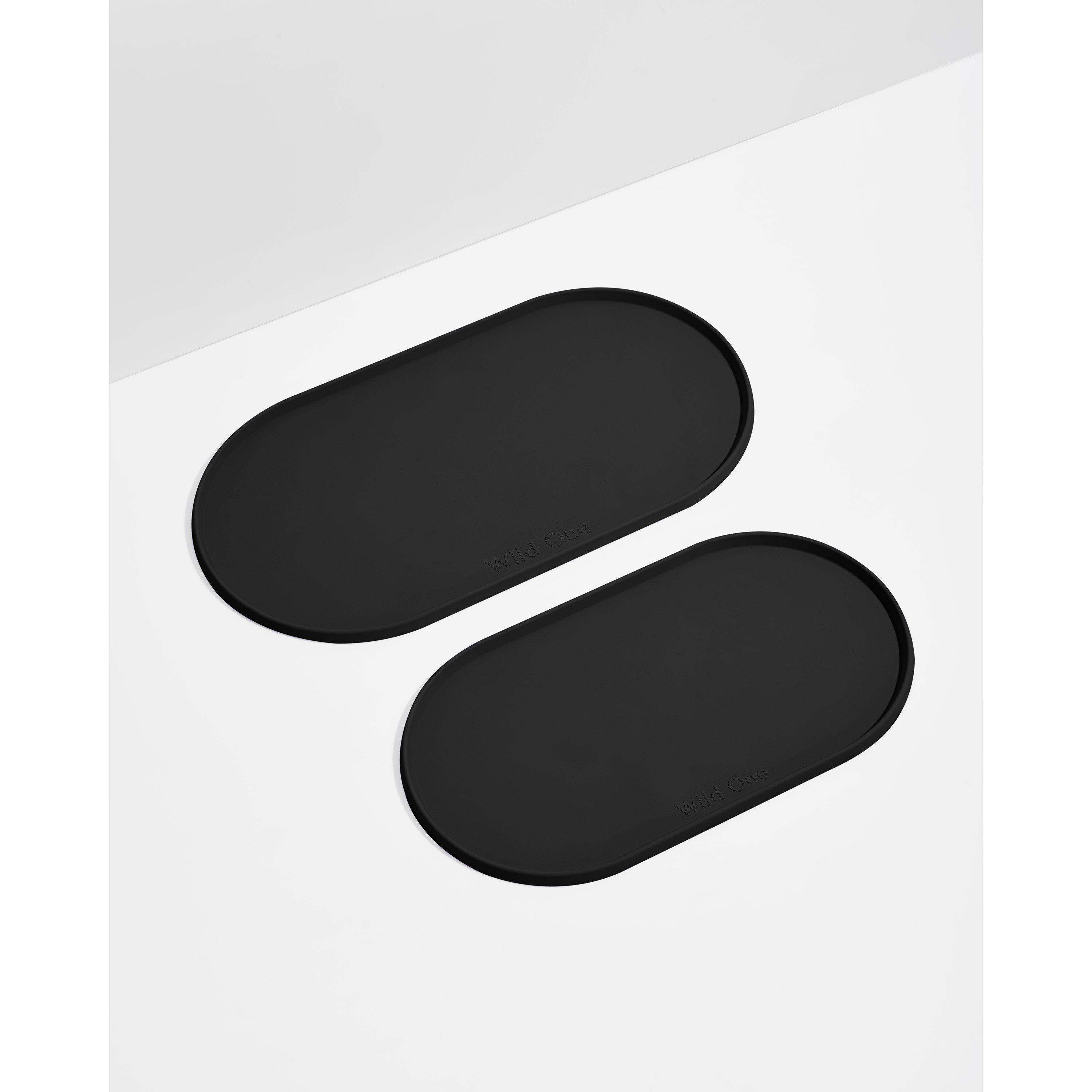 Black - Wild One - Silicone Small Pet Placemat - 4