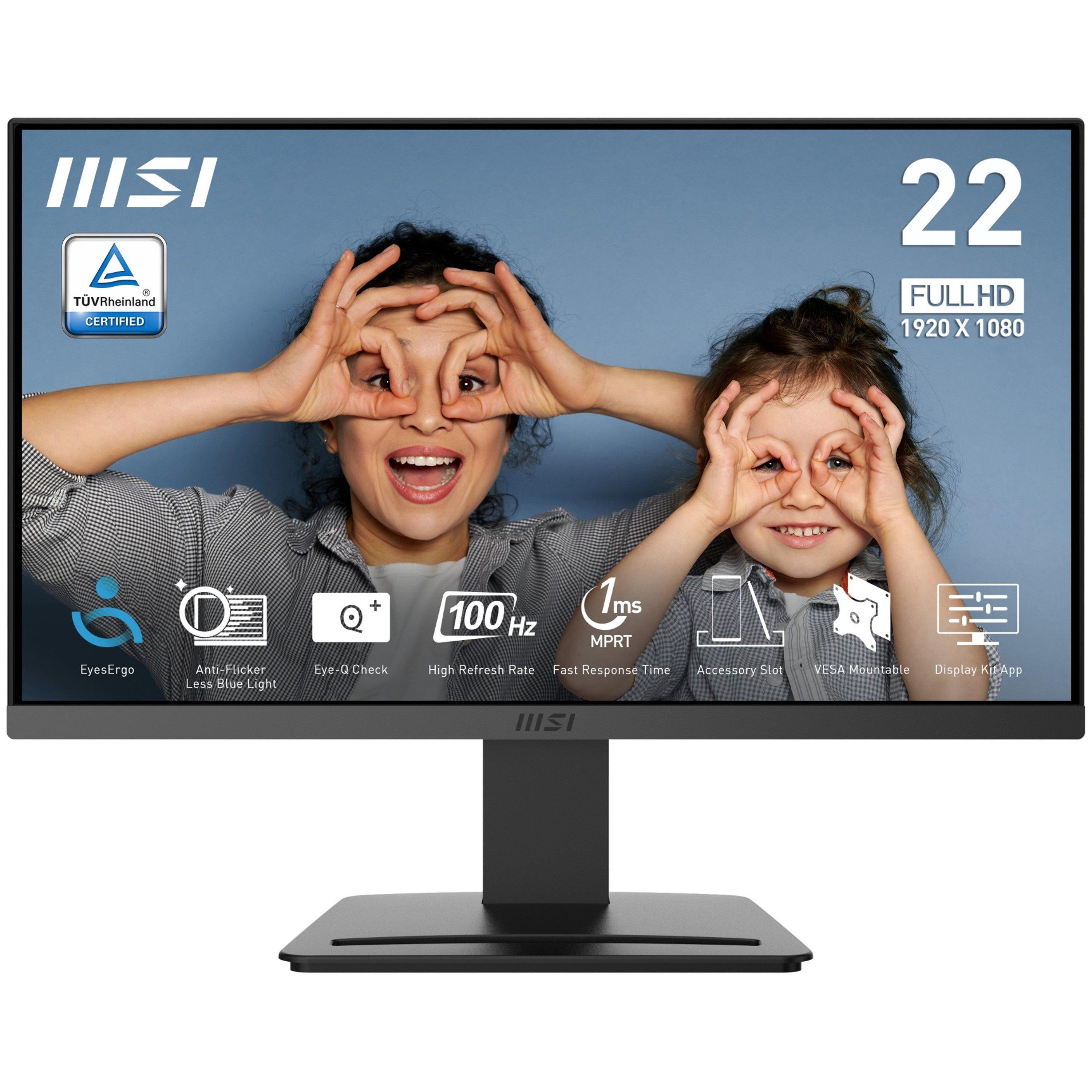 MSI PRO MP223 E2 21.45 inch FHD Monitor - Black