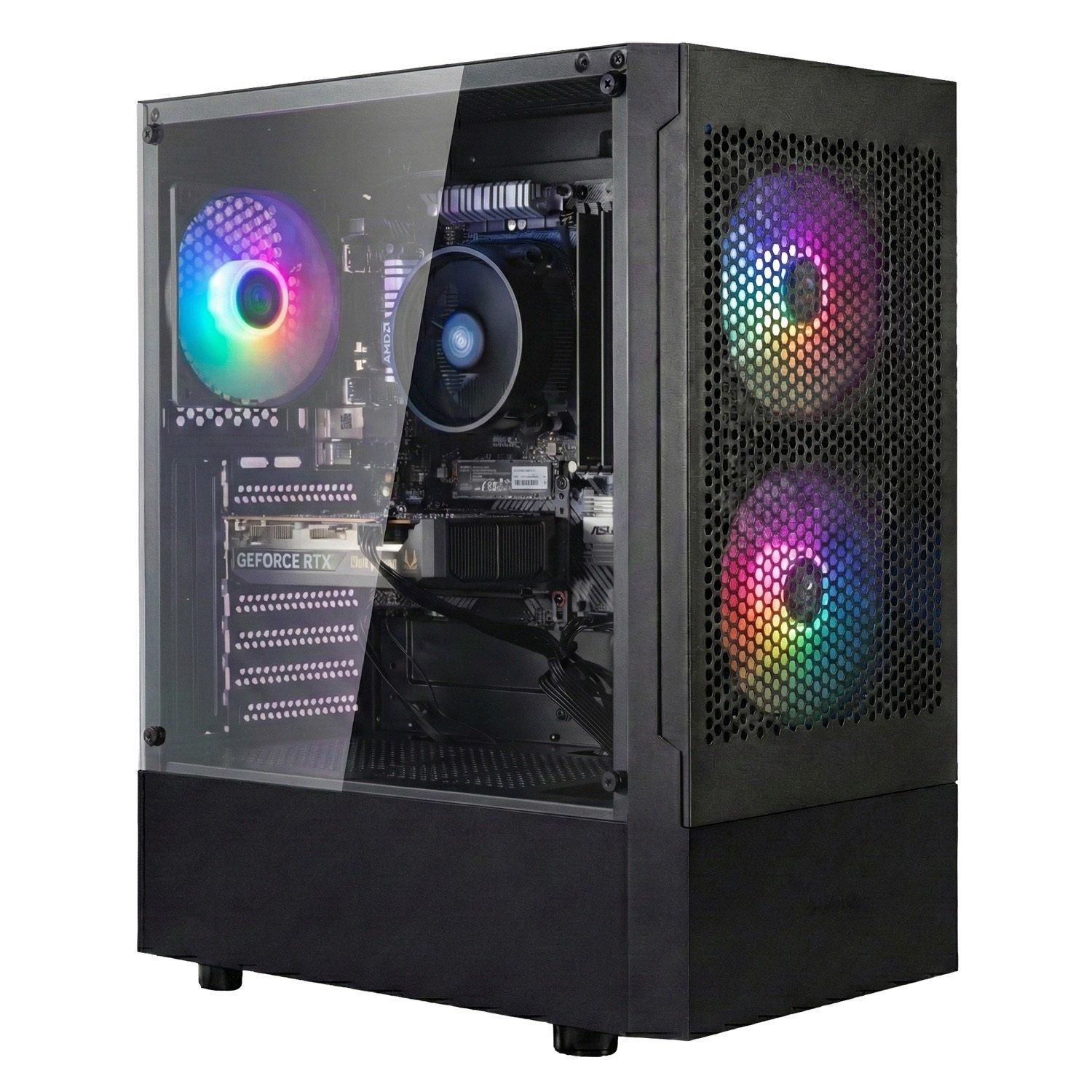 Entity  Phoenix Rtx 5050 Gaming Pc - Amd Ryzen 5 5500 16Gb 512Gb Ssd - Black
