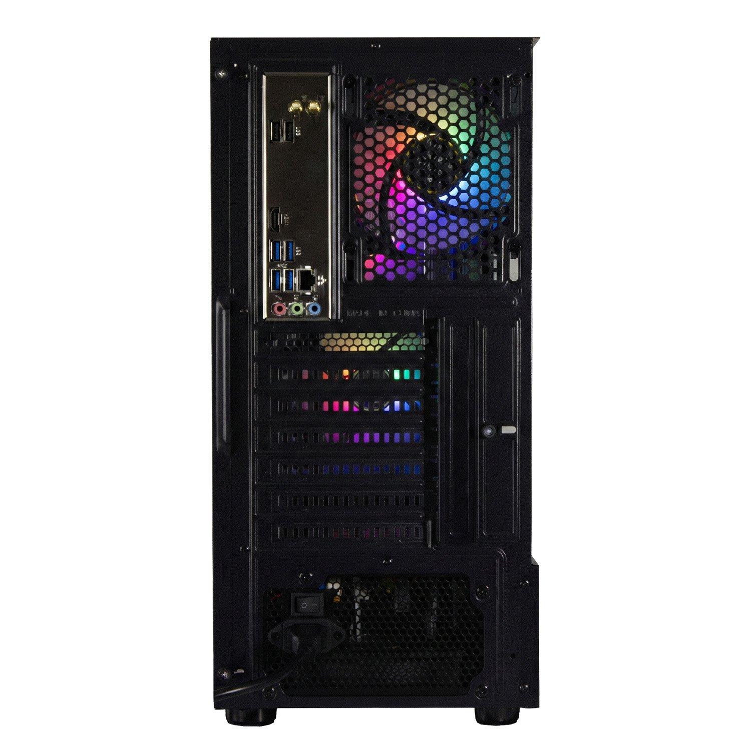 Schwarz - Entity - Entity Phoenix RTX 5050 Gaming PC - AMD Ryzen 5 5500 16GB 512GB SSD - Black - 4