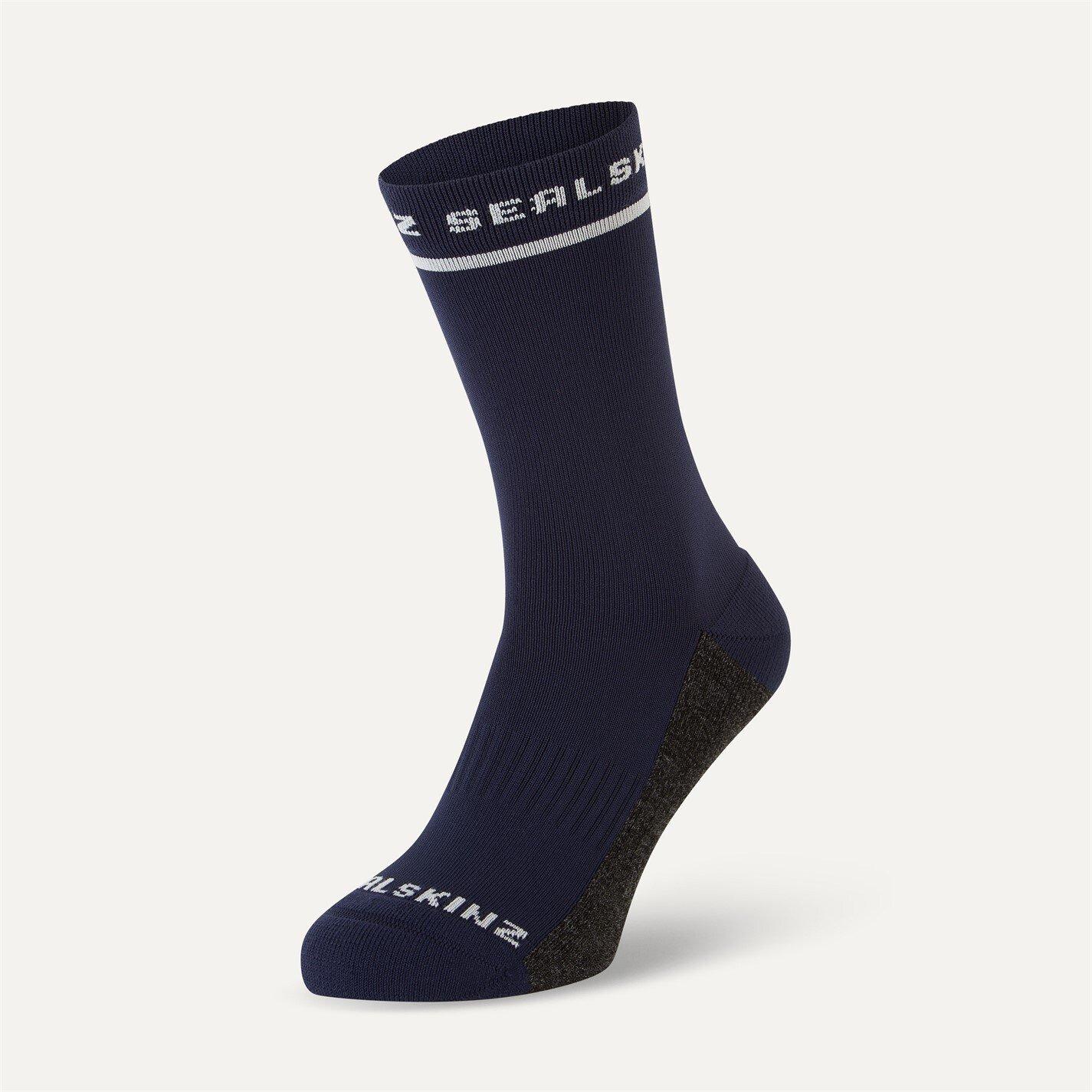Sealskinz  Foxley Mid-Length Cycling Socks - Navy - Small