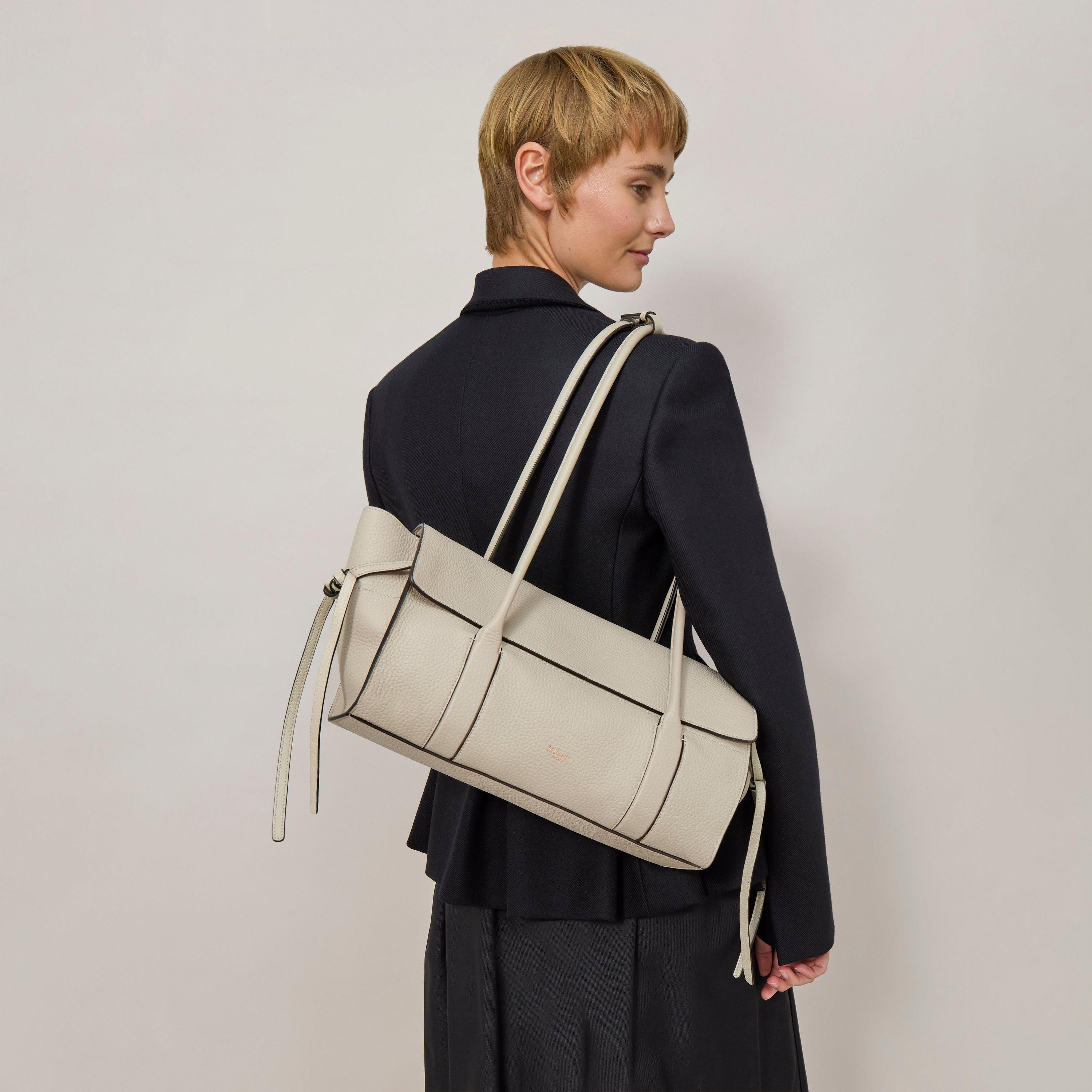 Chalk - Mulberry - Women's Soft Bayswater Satchel Bag - 3