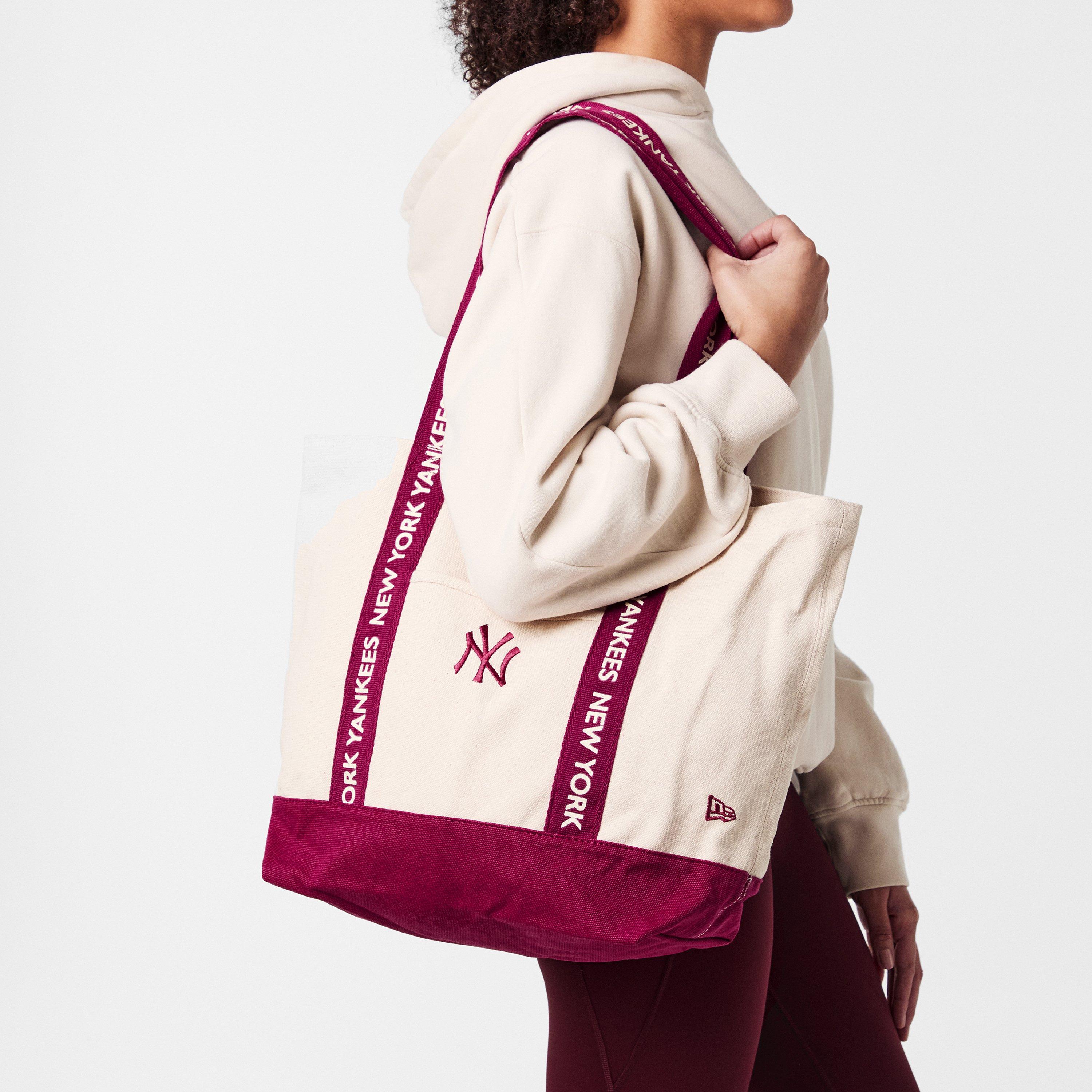 NY Cream/Red - New Era - Women's Canvas Strap Tote Bags - 3