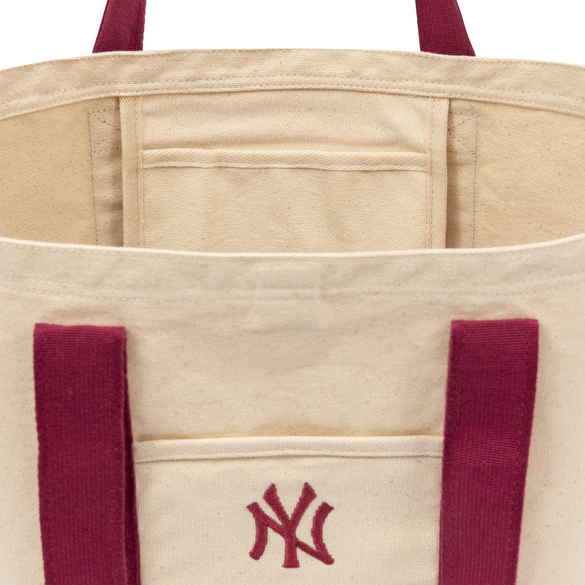 NY Cream/Red - New Era - Women's Canvas Strap Tote Bags - 4