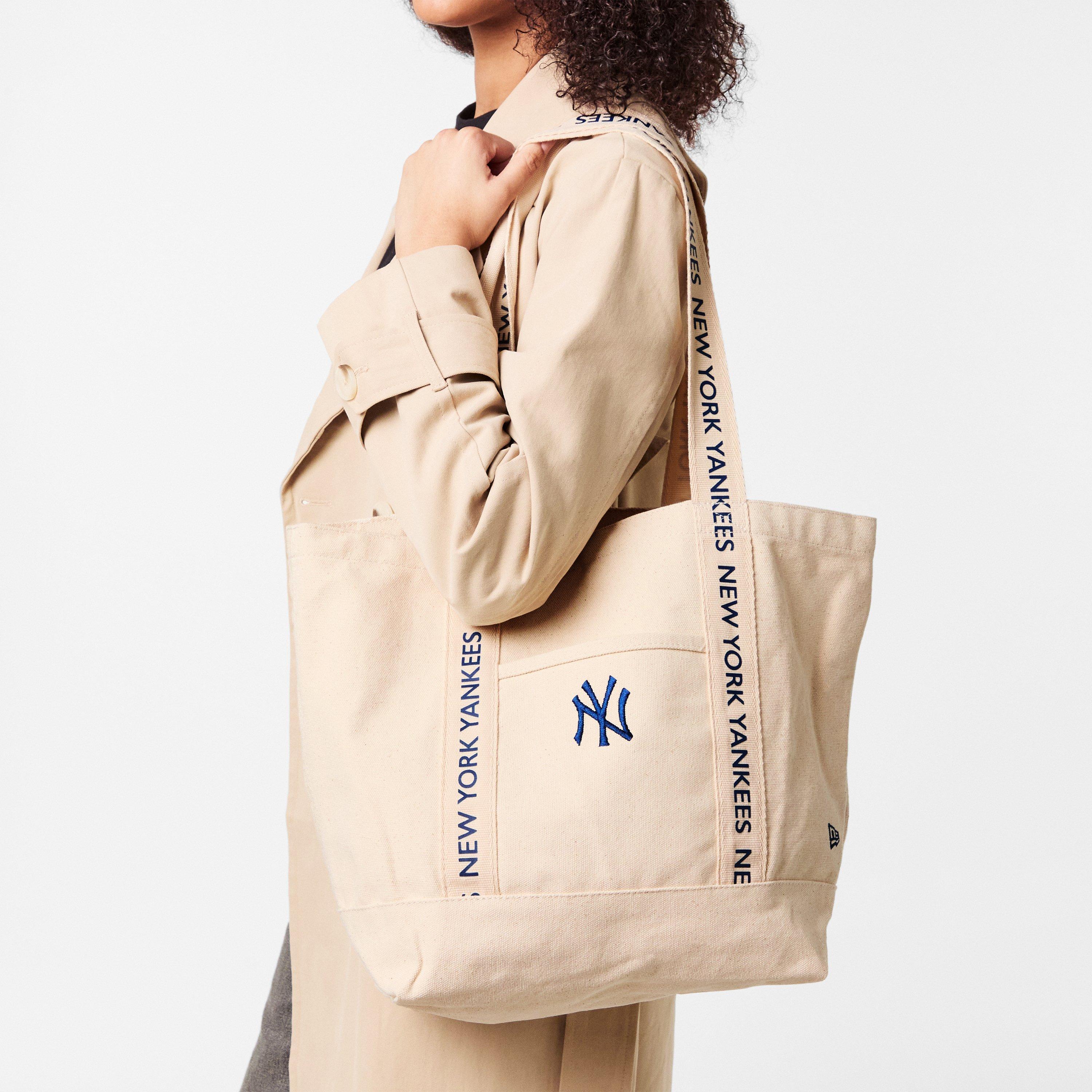 NY Cream/Navy - New Era - Women's Canvas Strap Tote Bags - 3
