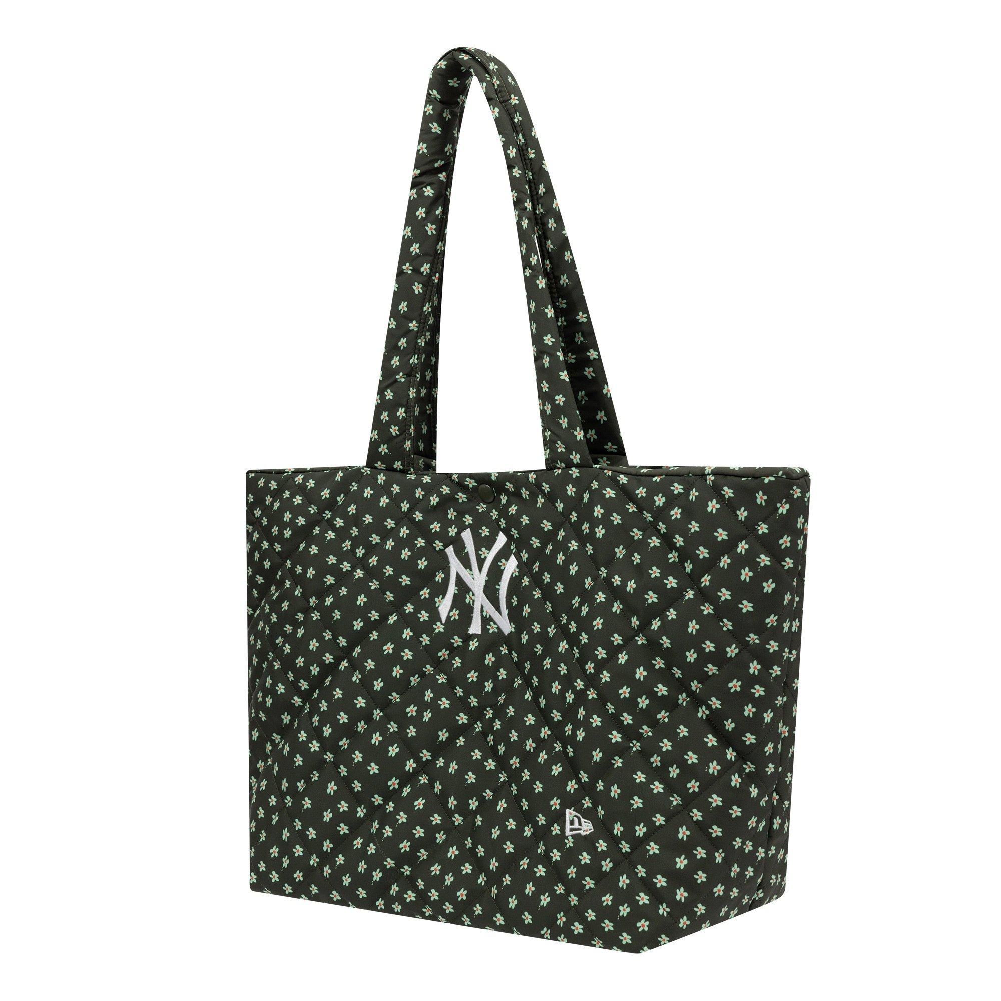 NY Floral Green - New Era - Women's Quilted Tote Bags - 3