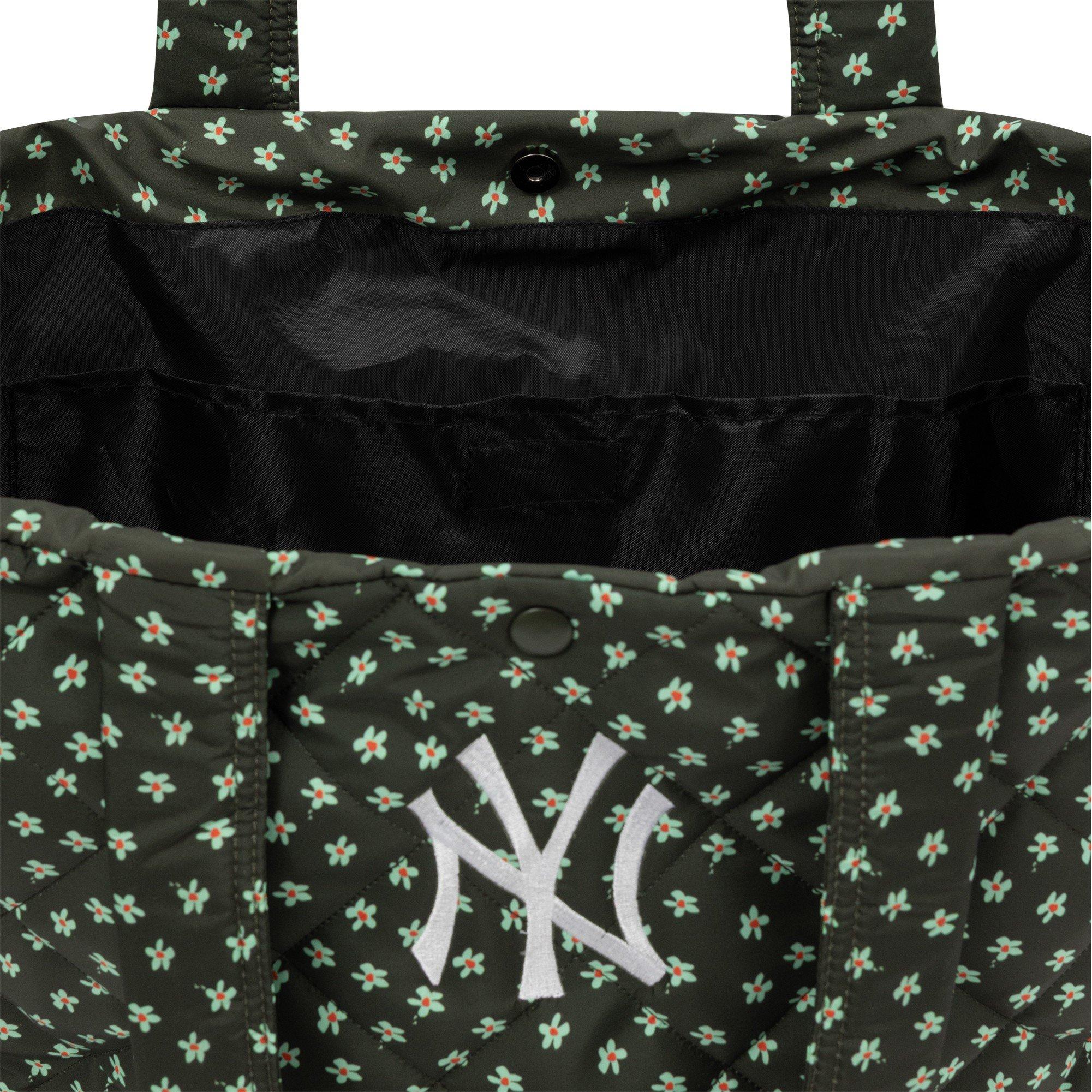 NY Floral Green - New Era - Women's Quilted Tote Bags - 4