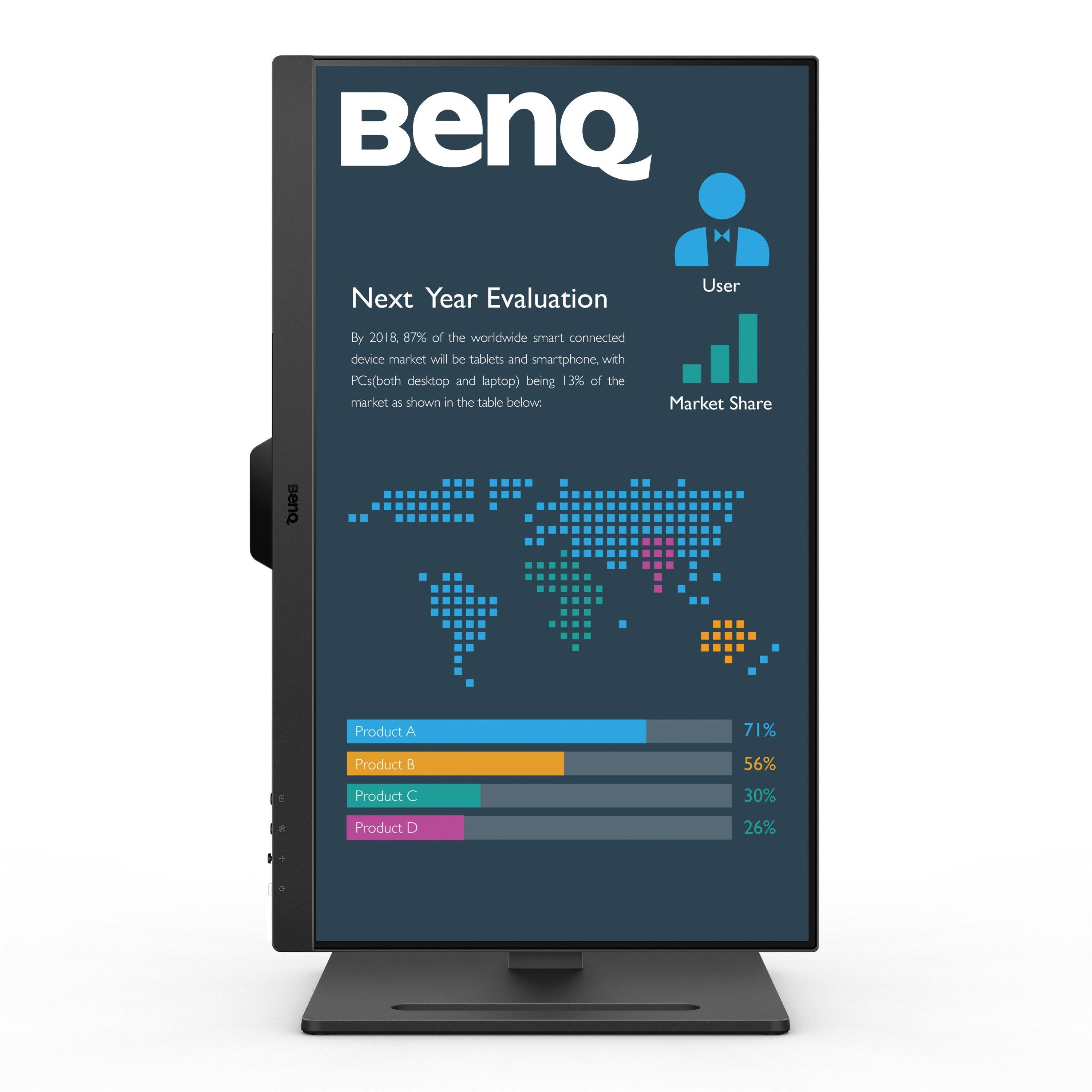 Black - BenQ - BL2490T 23.8 Inch 1080p business monitor - 4