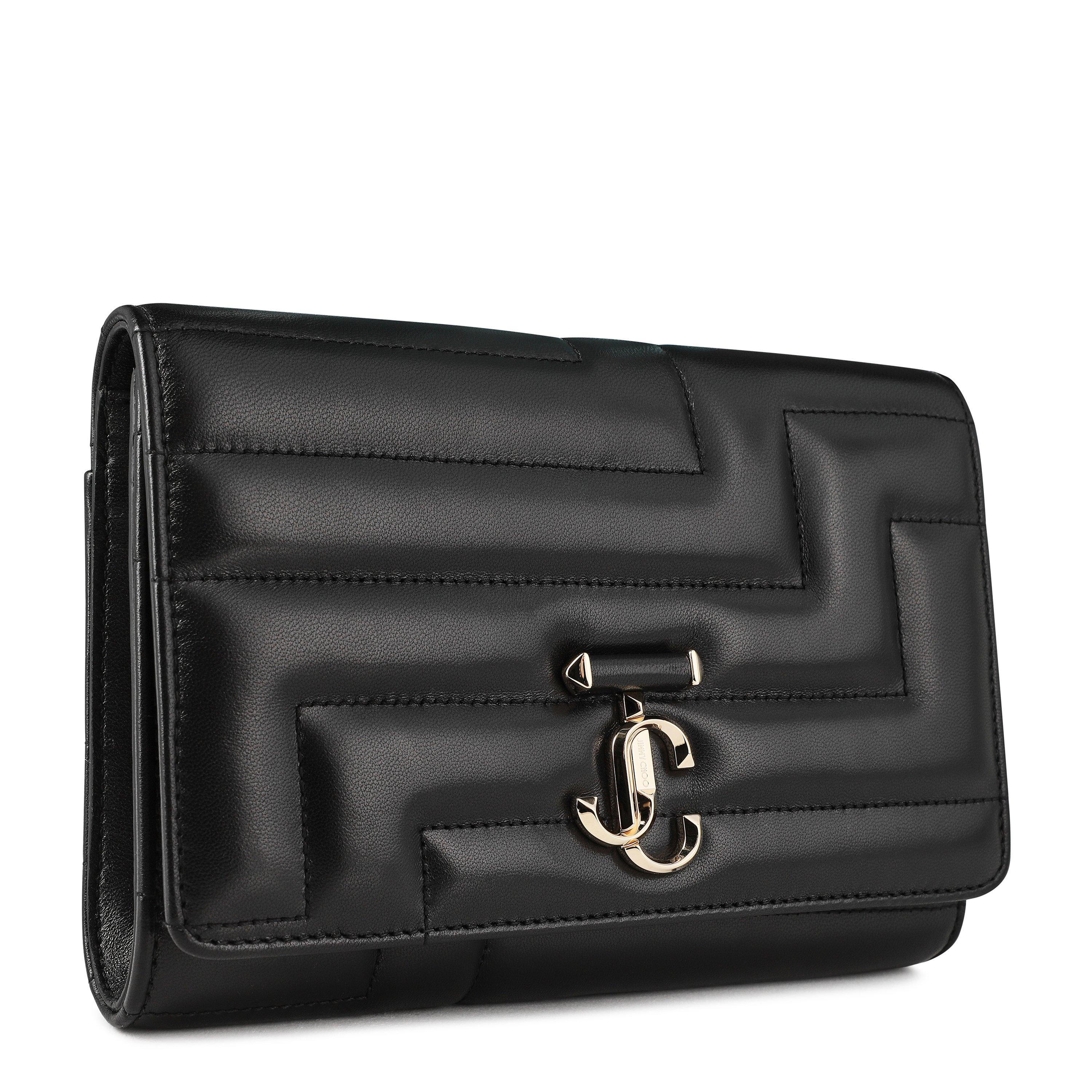 Black - Jimmy Choo - Women's Embellished Leather Avenue Clutch Bag - 3