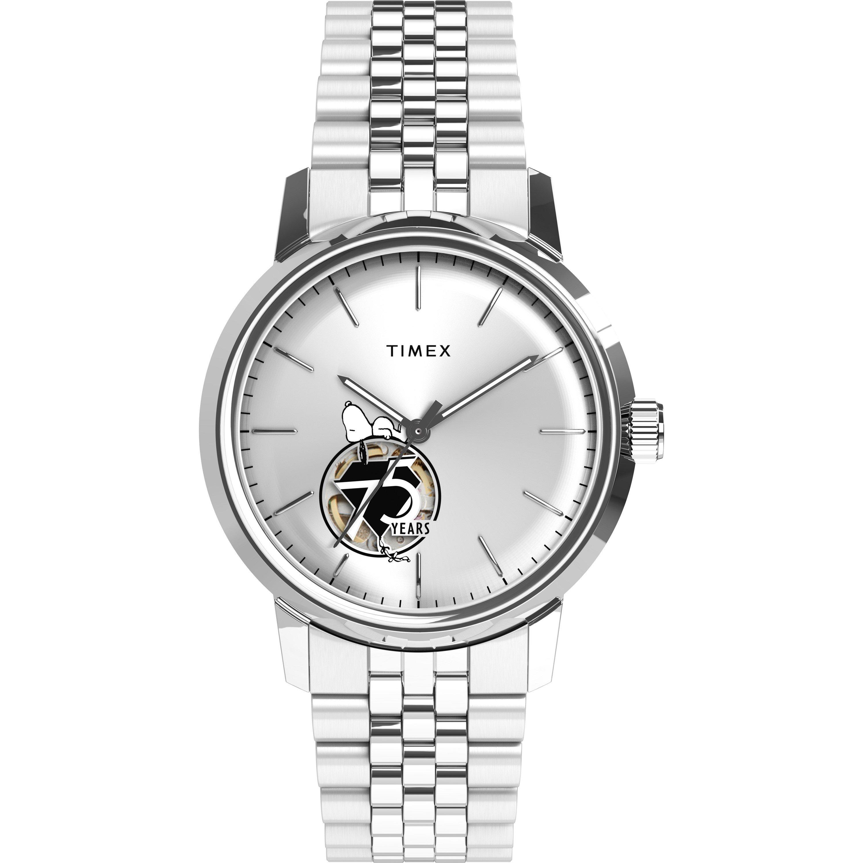 Zilveren kleur - Timex - Men's Marlin Automatic Analogue Watch - 1