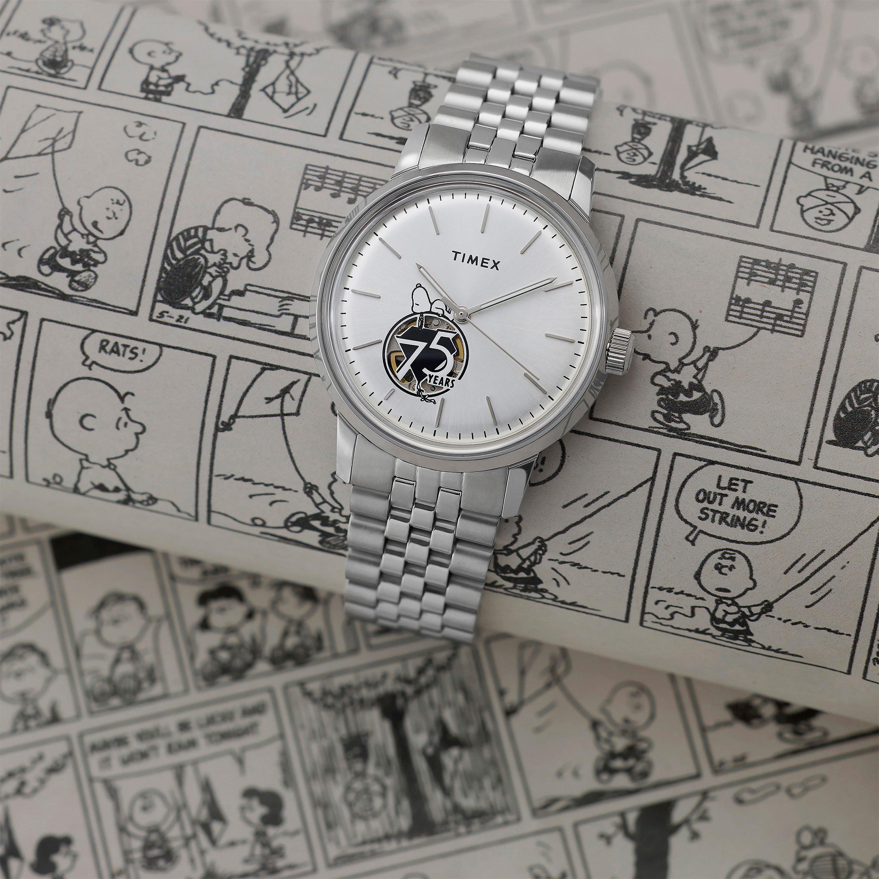 Silver Tone - Timex - Men's Marlin Automatic Analogue Watch - 3