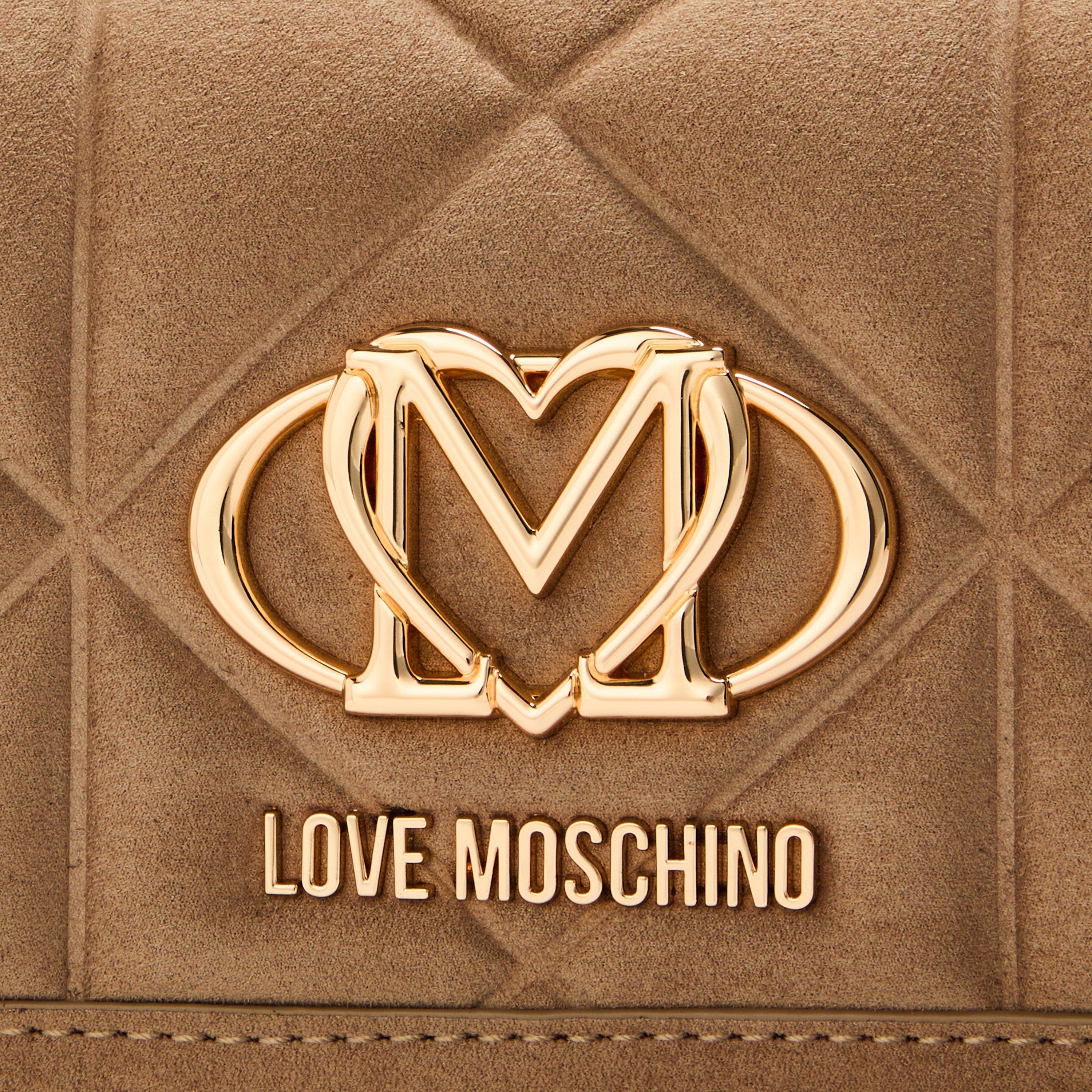 SAND - Love Moschino - Women's Quilted Cross Body Bags - 4