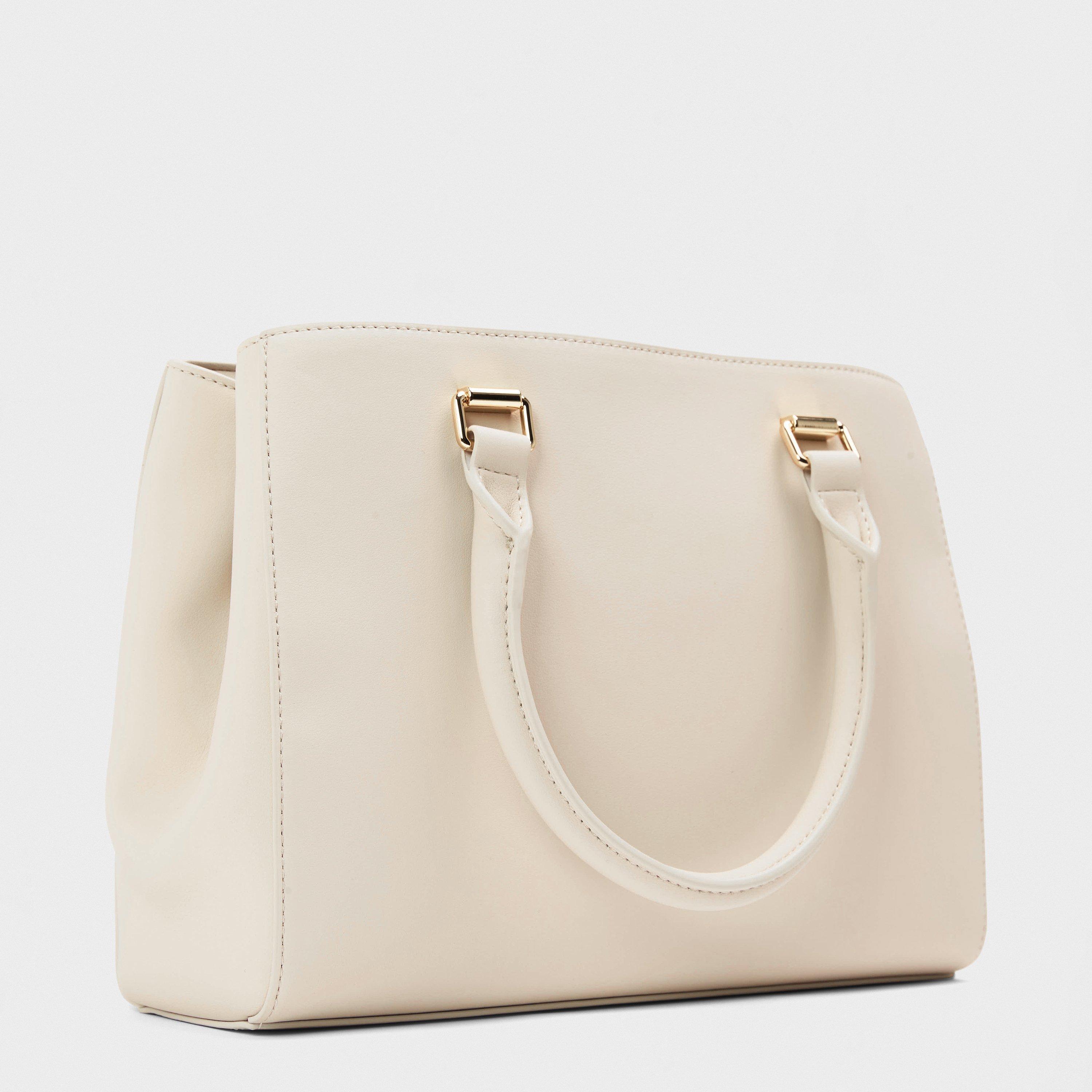 Ivory - Love Moschino - Women's LM Bold Top Handle Bag - 2