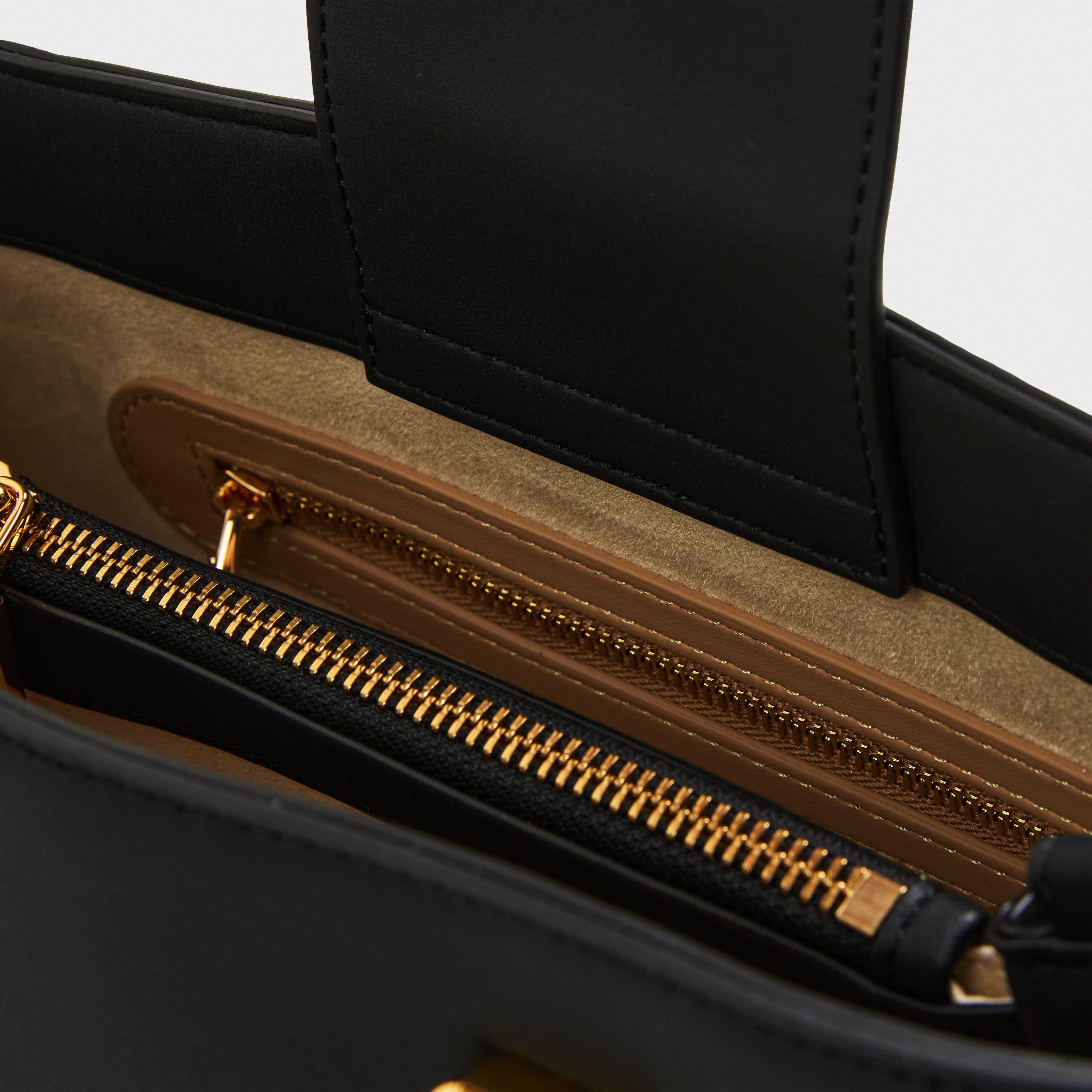 Black - Love Moschino - Women's LM Bold Top Handle Bag - 5