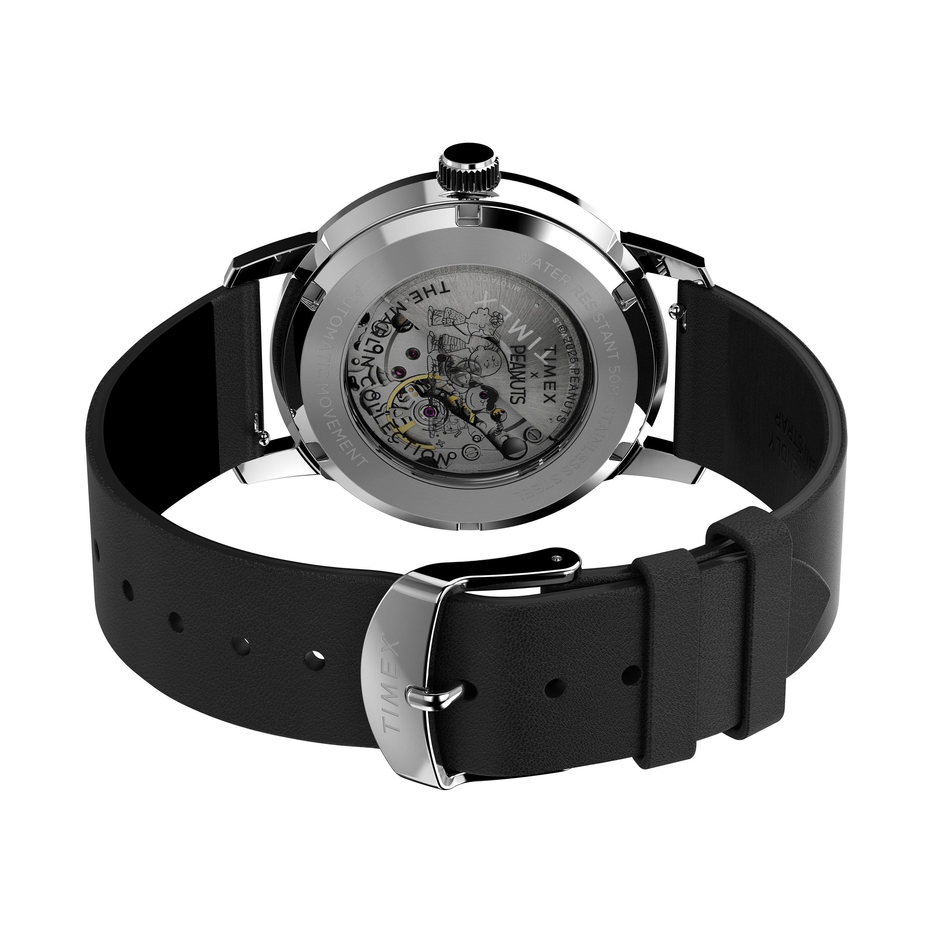 Silver Tone - Timex - Men's Peanuts Automatic Analogue Watch - 4