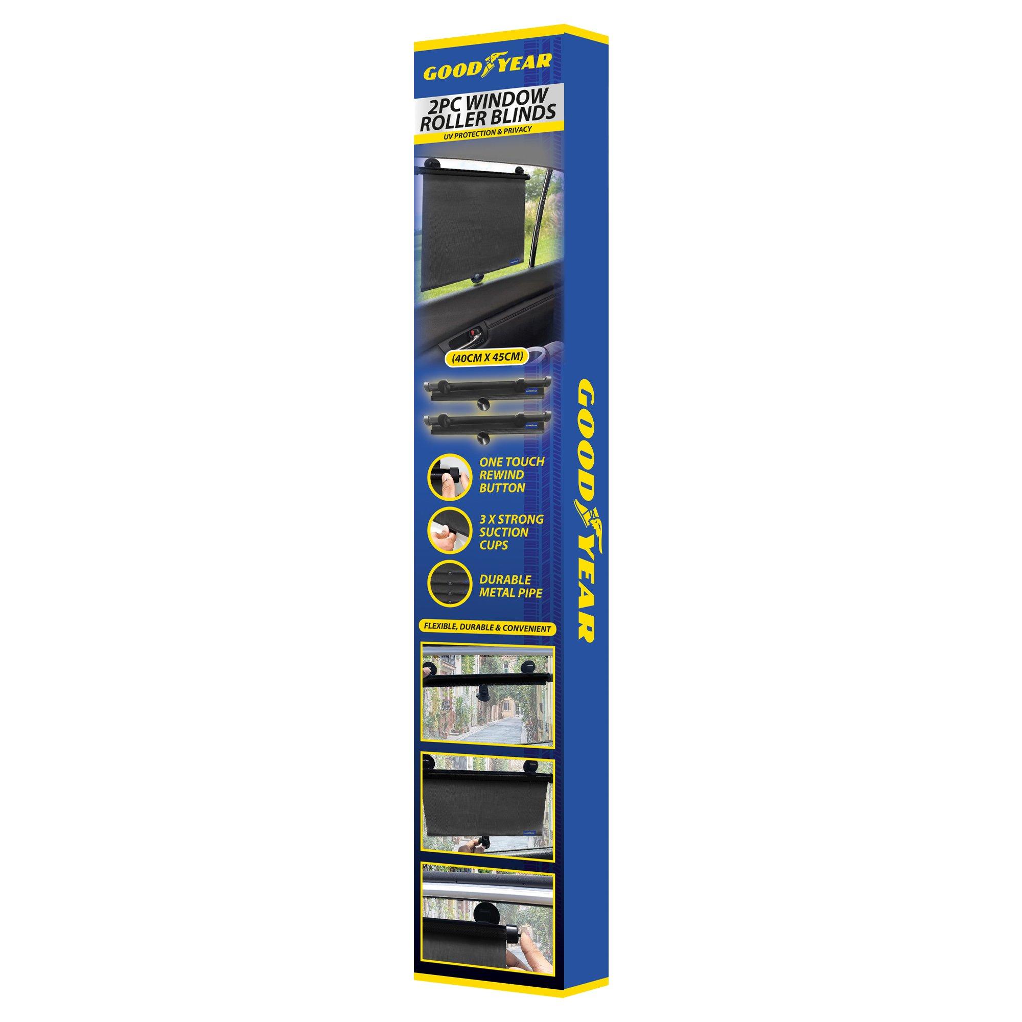Nero - Goodyear - Goodyear 2 Piece Car window roller blinds - 1
