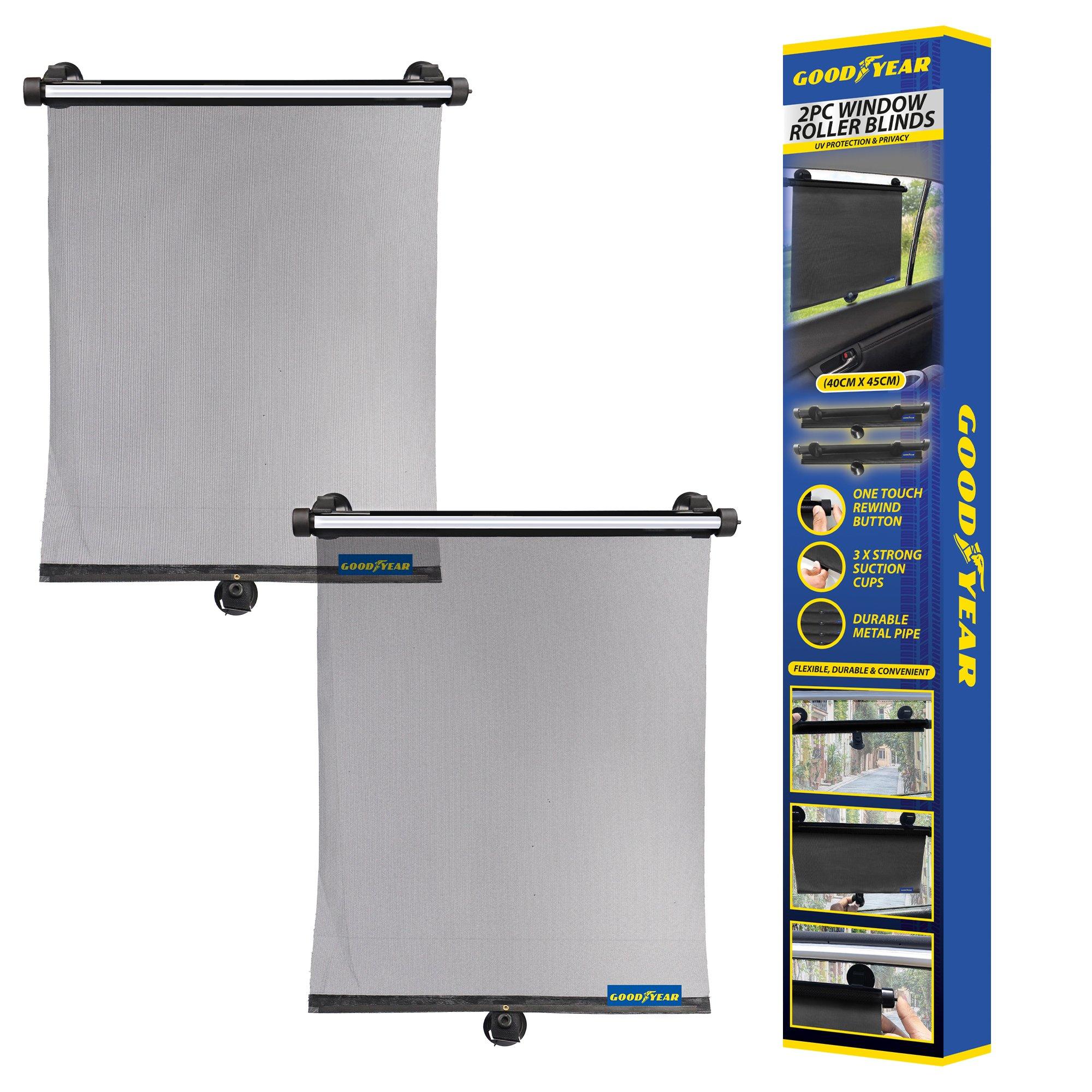 Nero - Goodyear - Goodyear 2 Piece Car window roller blinds - 2