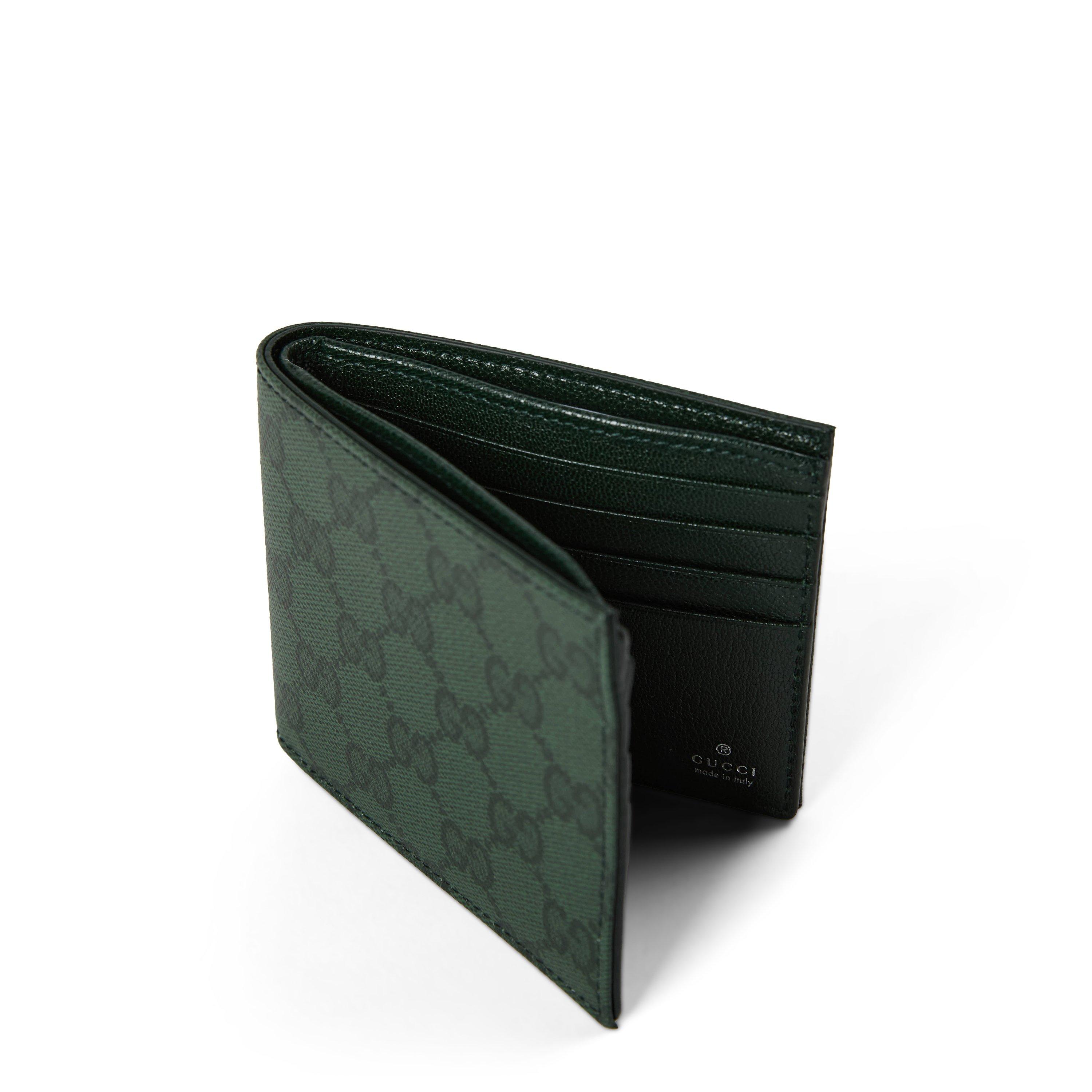 Green - Gucci - Men's GG Core Leather Billfold Wallet - 3