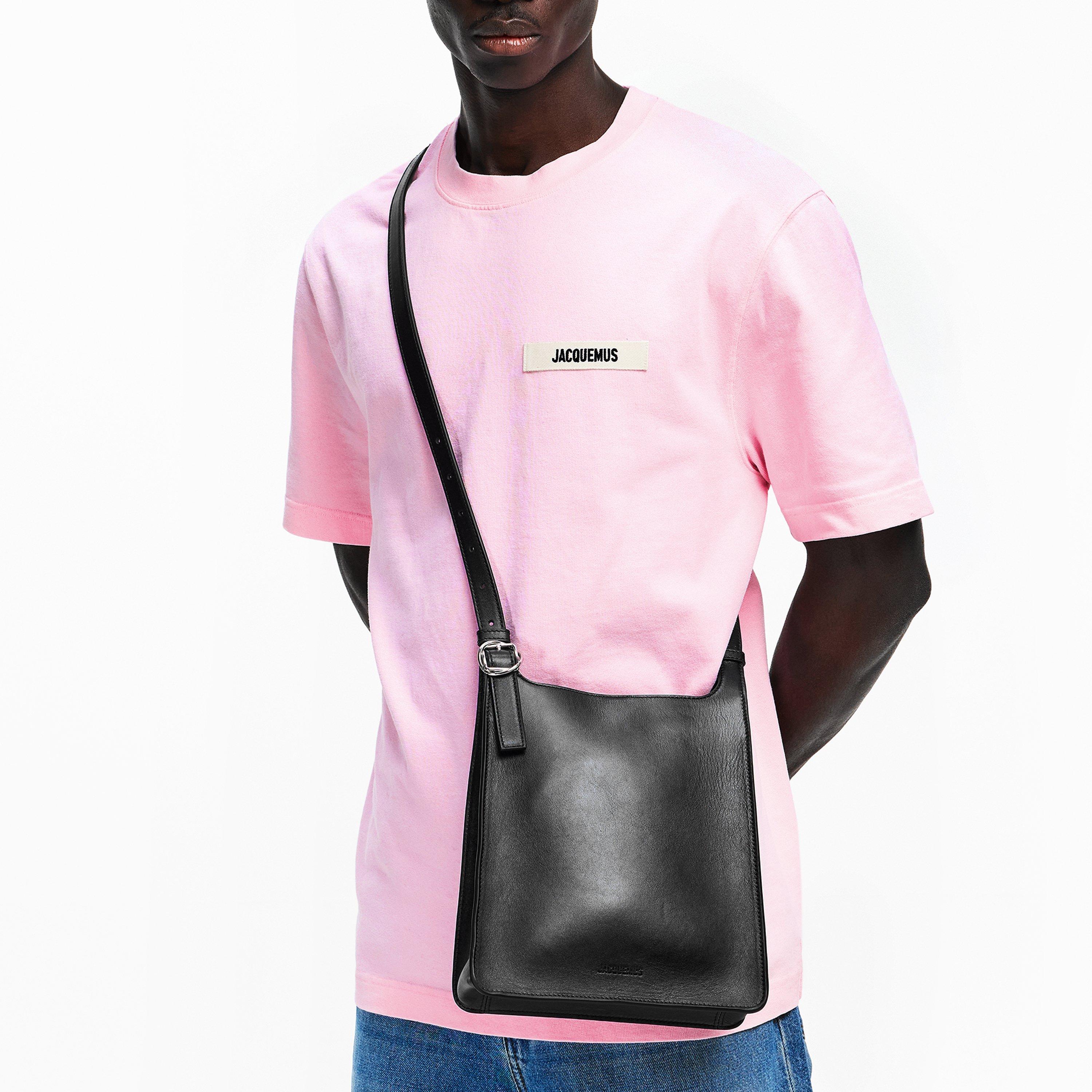 Black - Jacquemus - Men's Jacquard Cross Body Bag - 3