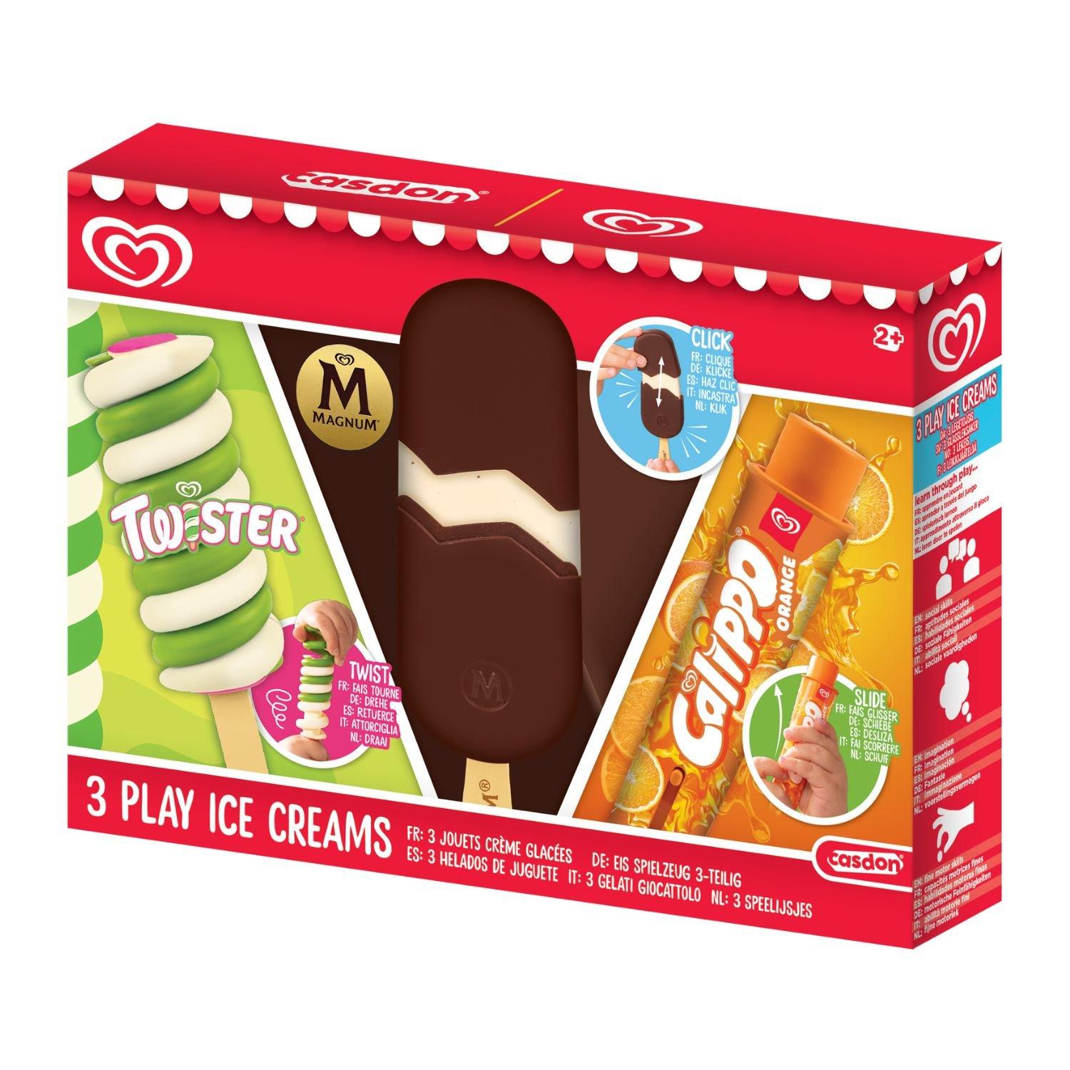 Multi - Casdon - 3 Ice Cream Toys - 3