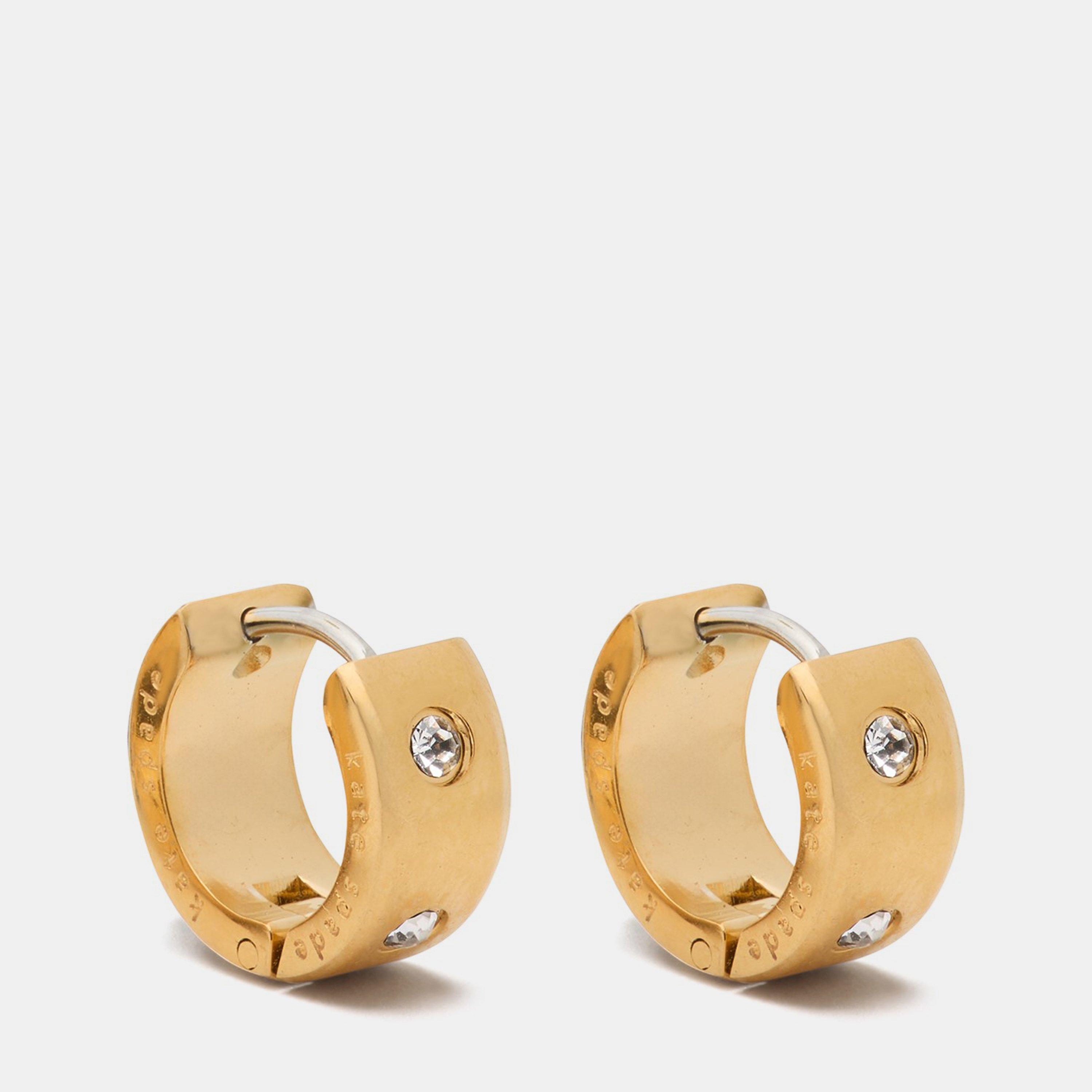 Kate Spade Women's Cubic Zirconia Chunky Huggie Earrings