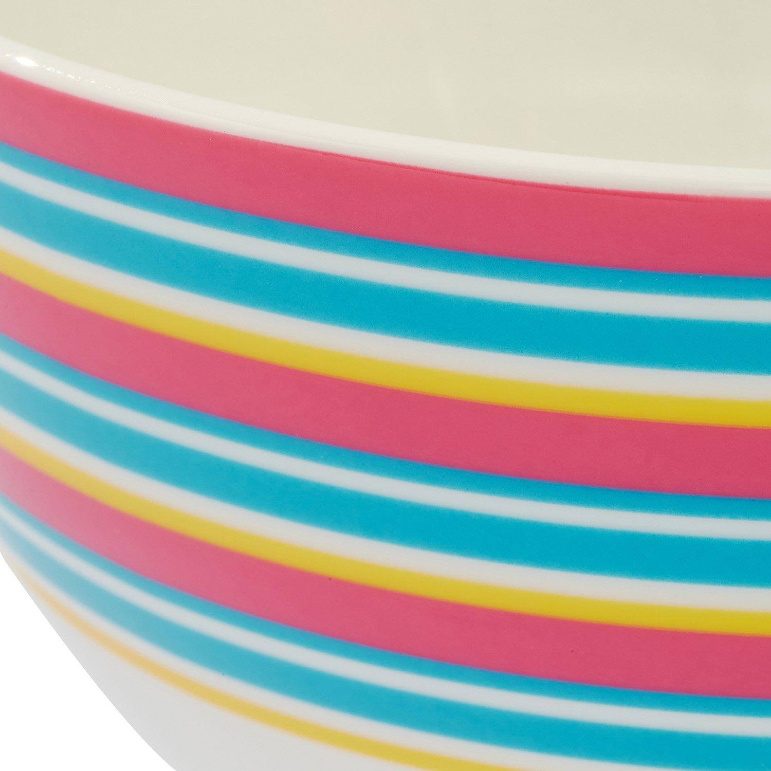 Multi - Spode Kit Kemp - Kit Kemp Calypso Stripe  4  Bowls - 4