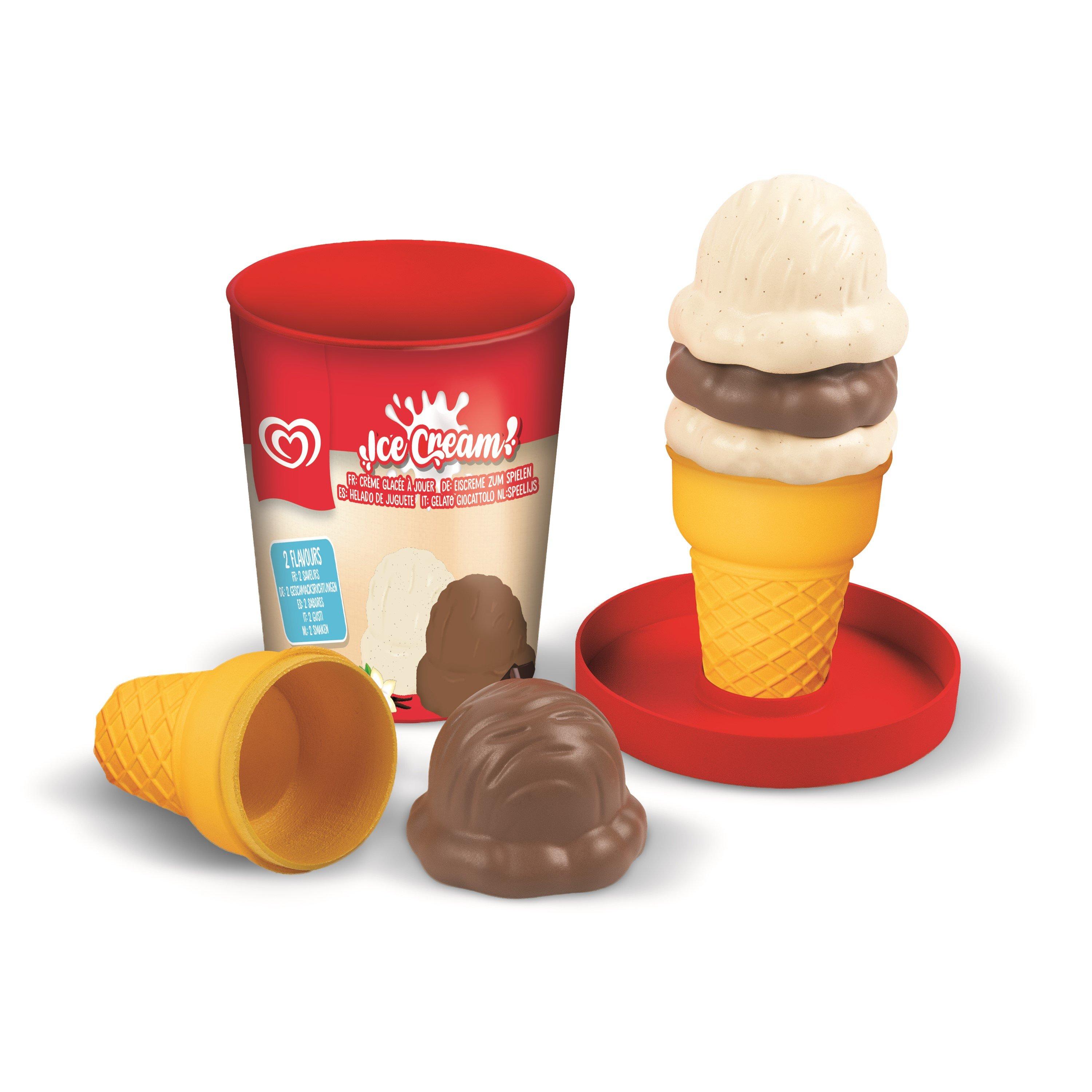 Vanilla & Choco - Casdon - Toy Ice Cream Tub – Vanilla & Chocolate - 1