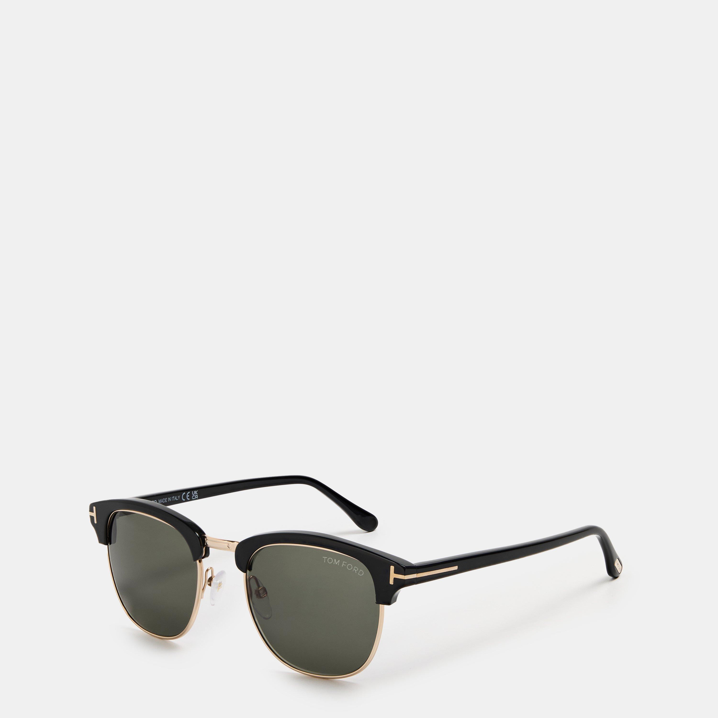 Black - Tom Ford - Men's Henry Round Sunglasses - 1