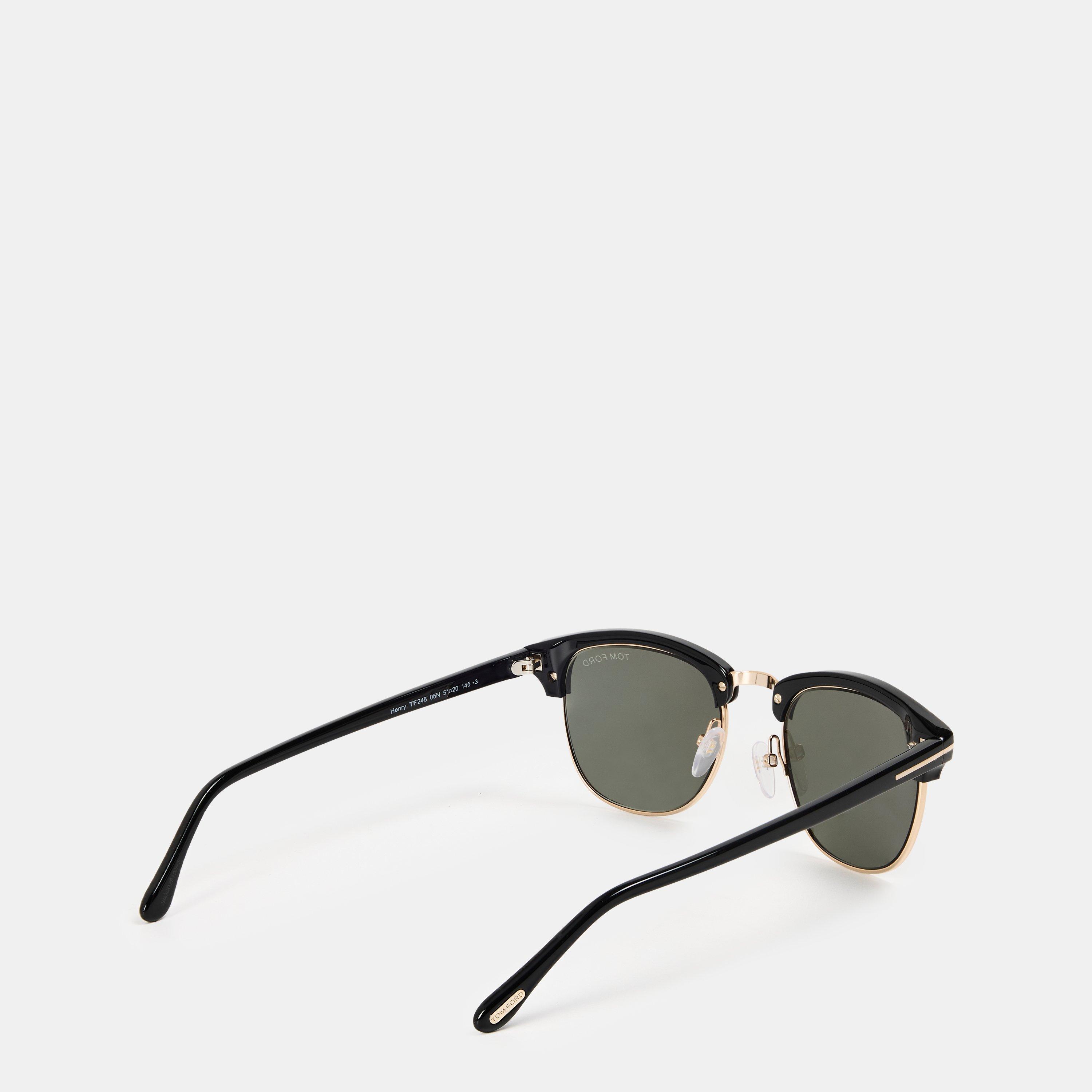 Black - Tom Ford - Men's Henry Round Sunglasses - 2