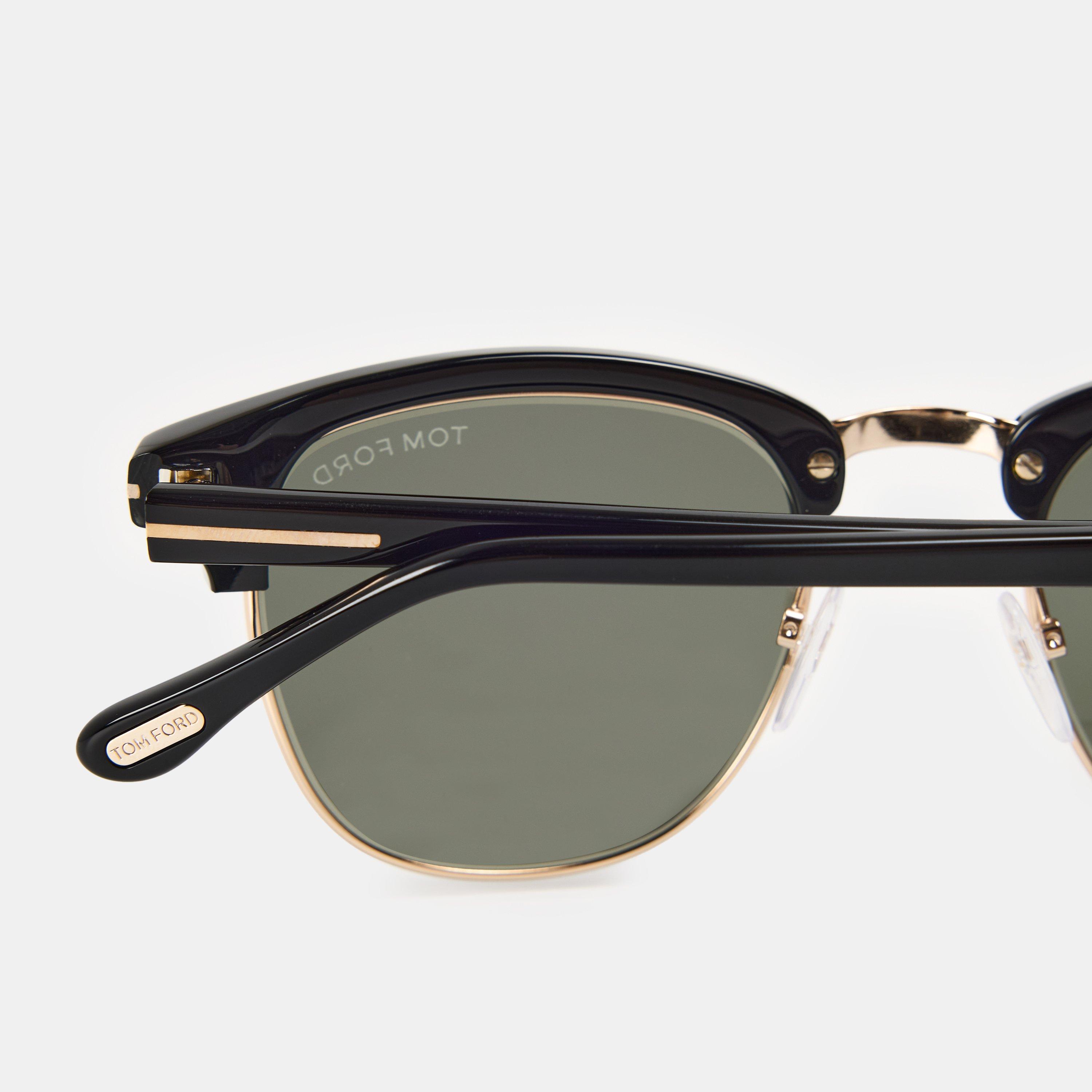 Black - Tom Ford - Men's Henry Round Sunglasses - 4