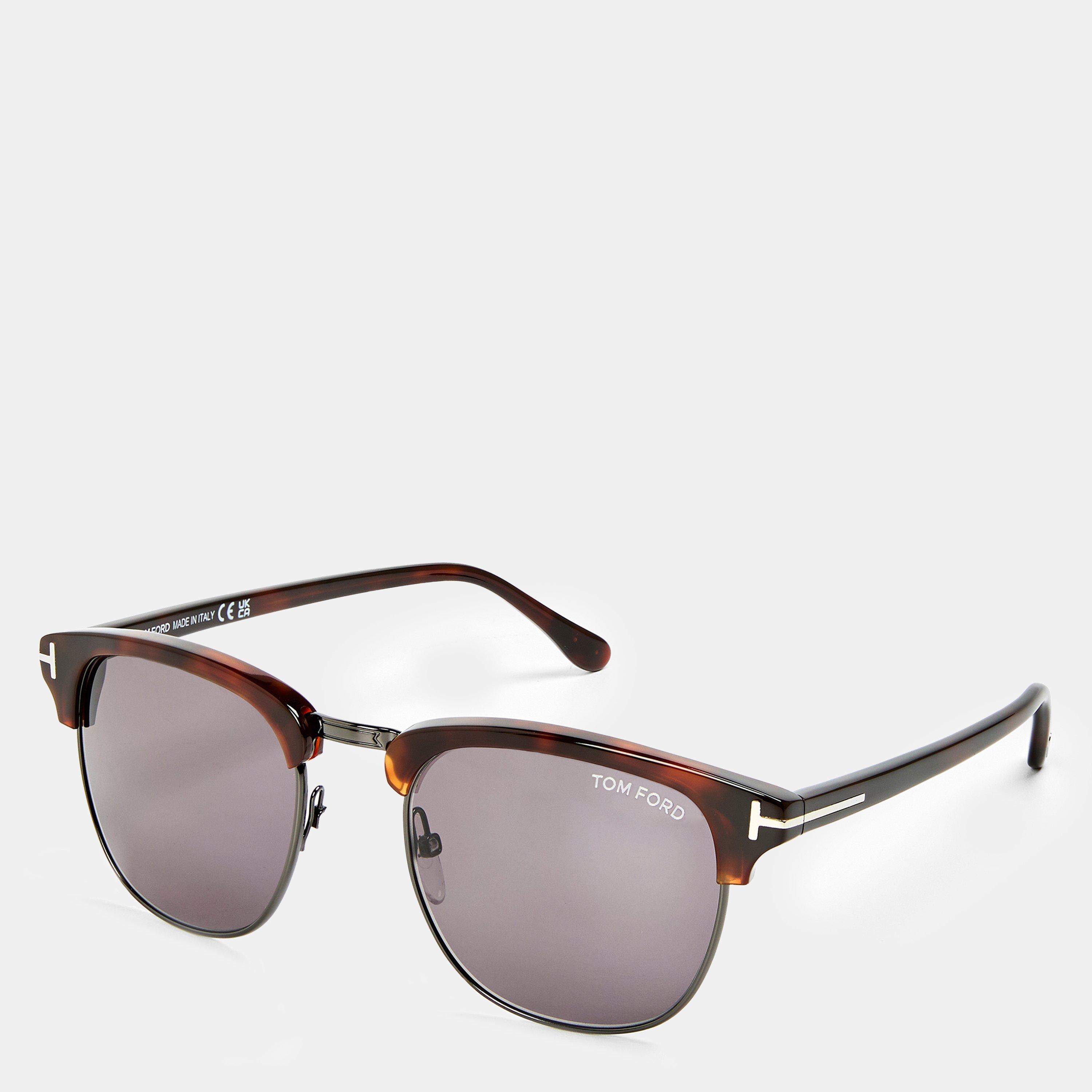 Tom Ford Men's Henry Round Sunglasses - Dark Havana