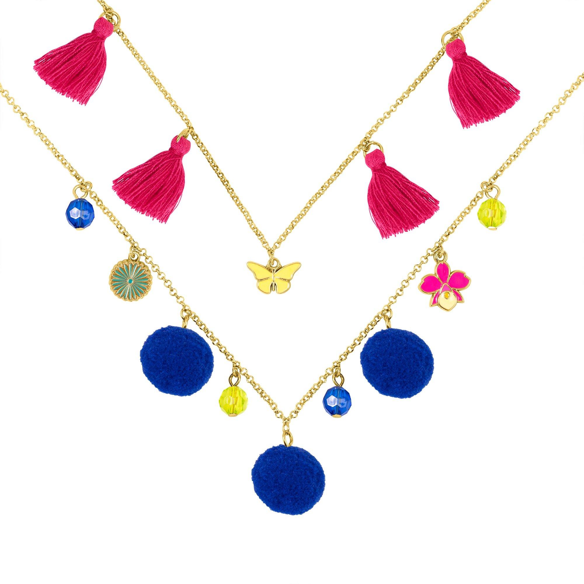 Multicolorido - Disney - Encanto Multicoloured Double Layered Pom Pom and Tassel Necklace - 1
