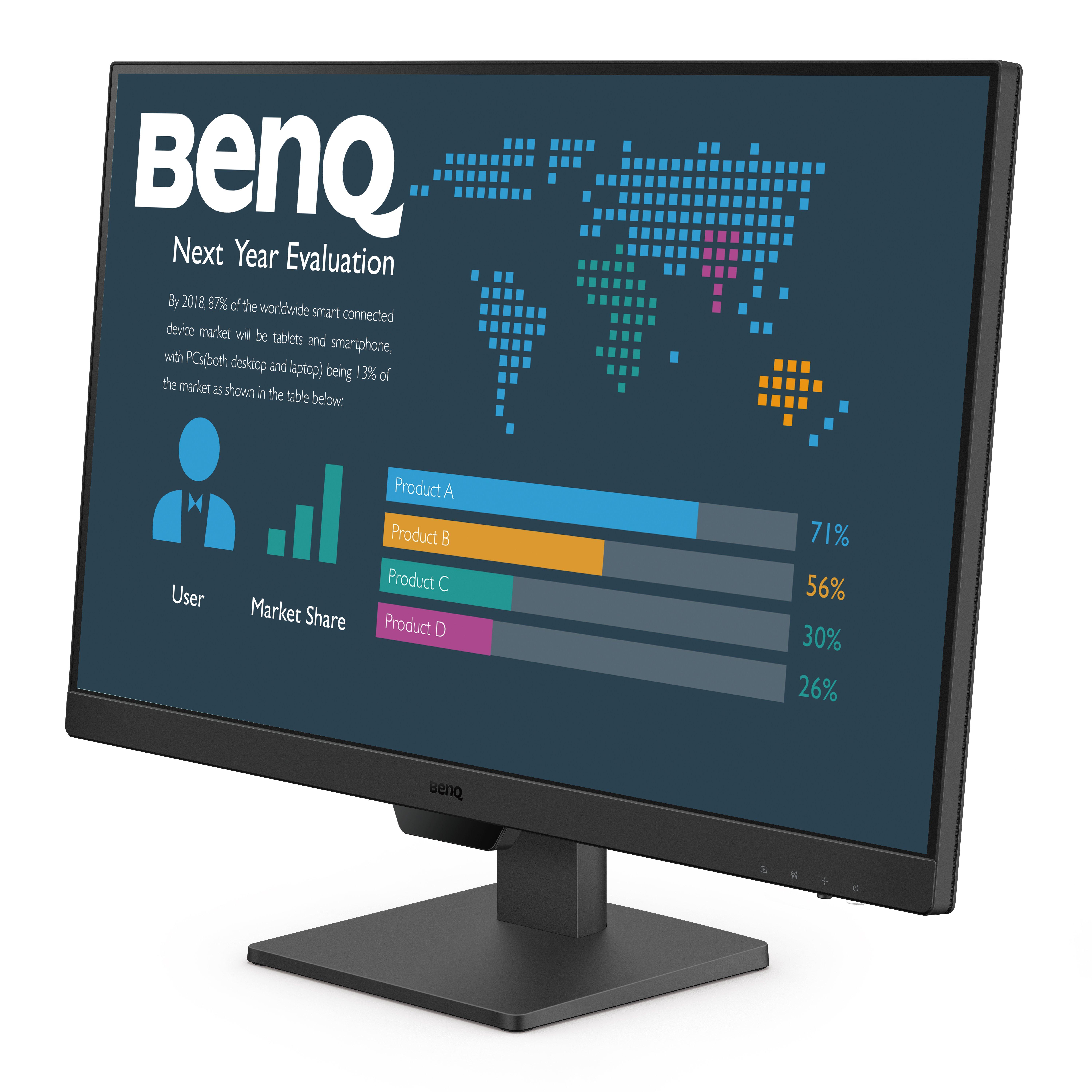 Black - BenQ - BL2790 27 Inch 1080p business monitor - 2