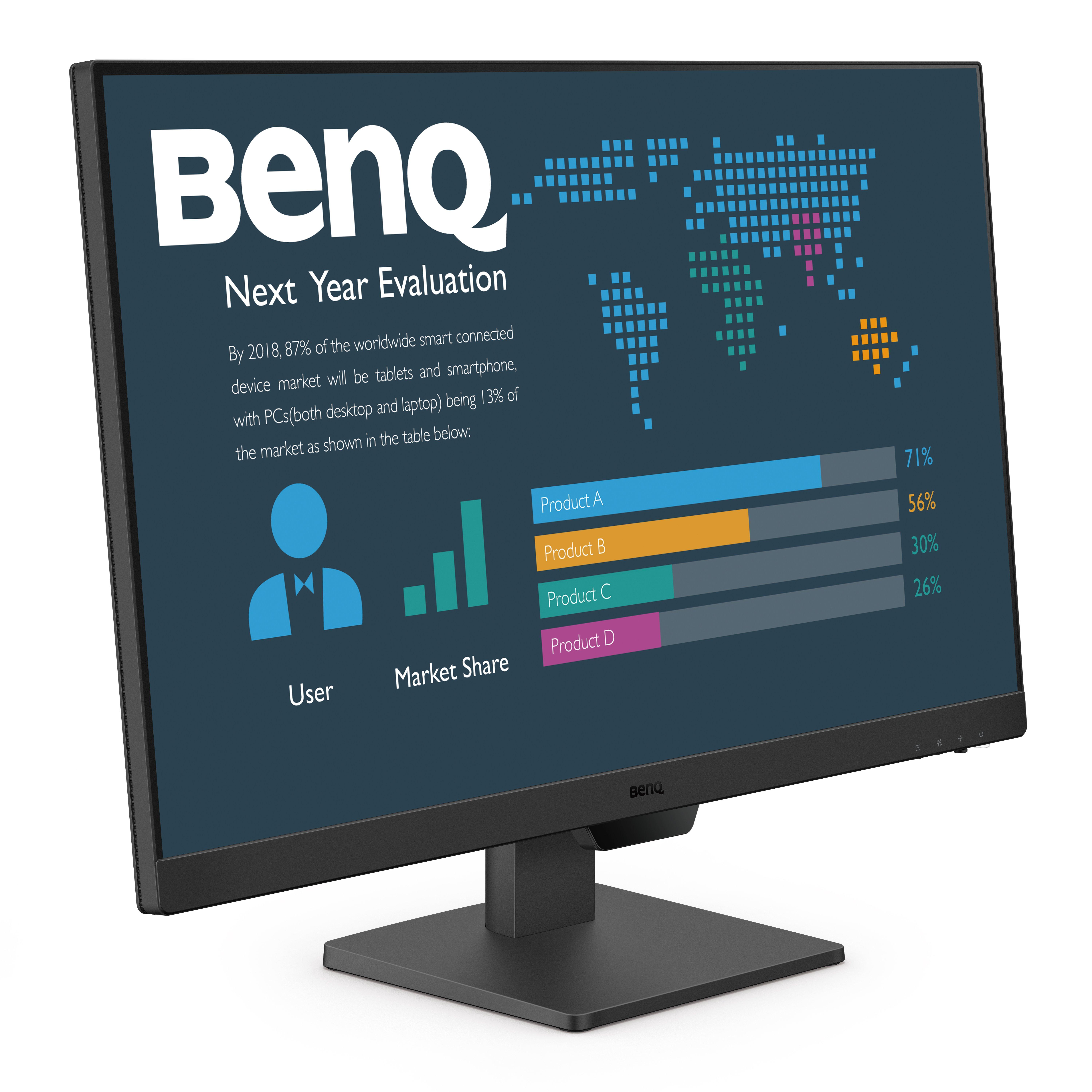 Black - BenQ - BL2790 27 Inch 1080p business monitor - 3