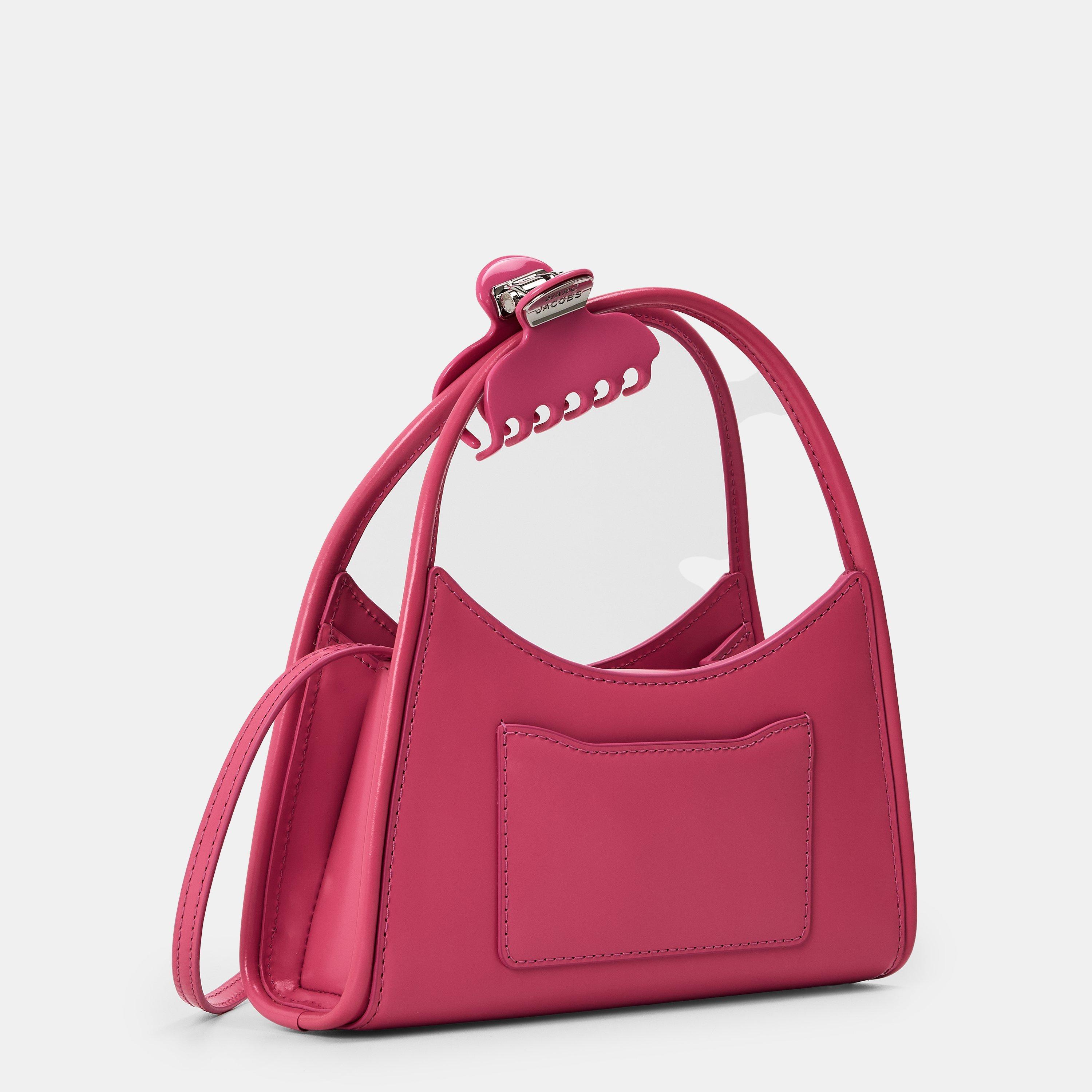 Bow Pink - Marc Jacobs - Women's Claw Clip Cross Body Bags - 2