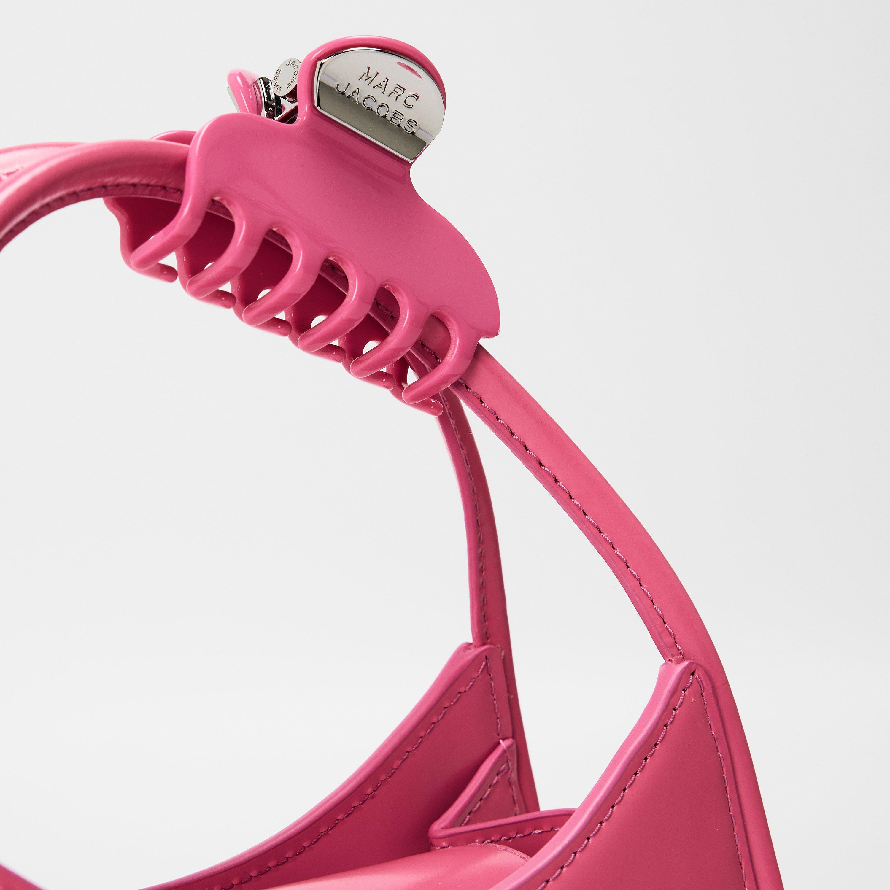 Bow Pink - Marc Jacobs - Women's Claw Clip Cross Body Bags - 3