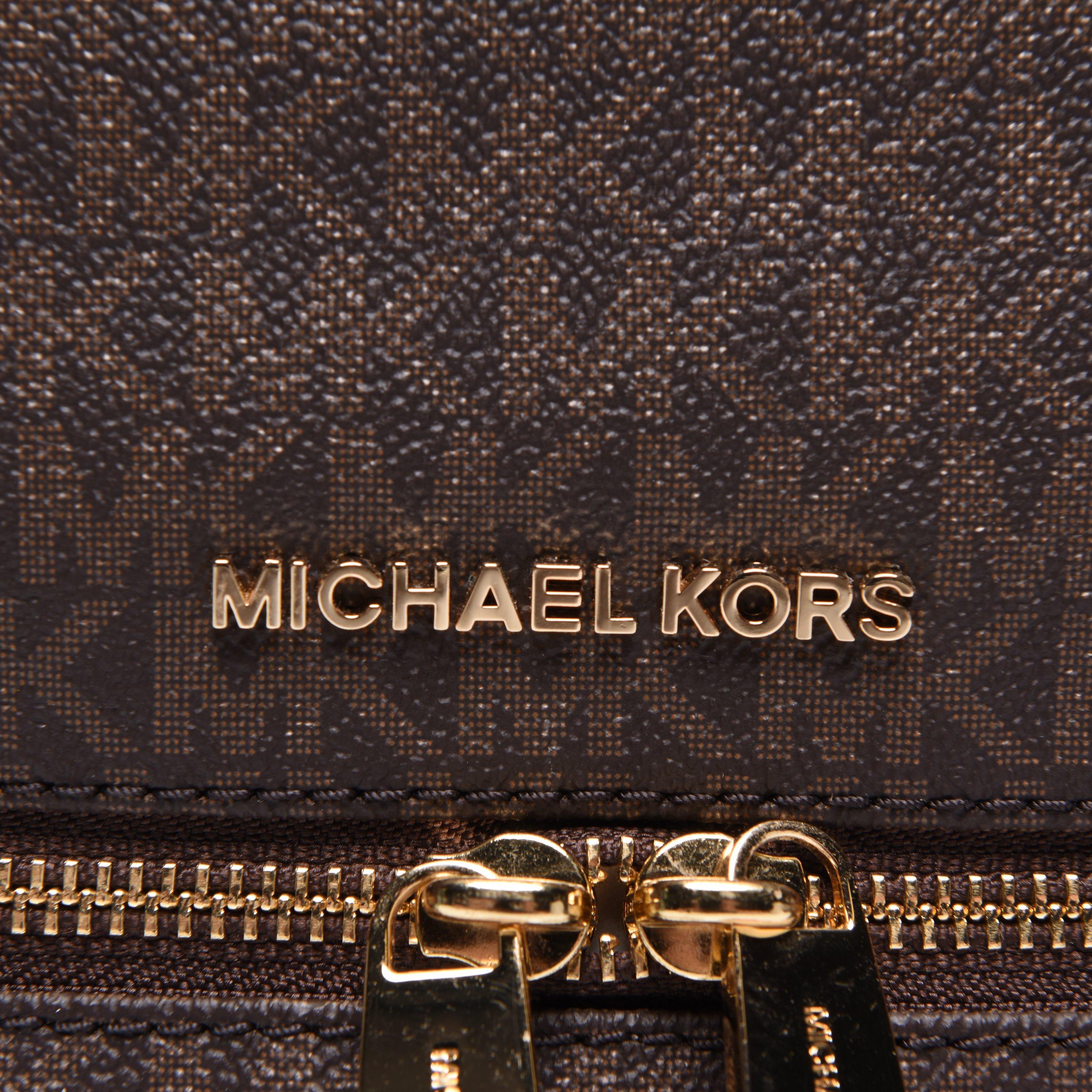 Brown* - MICHAEL Michael Kors - Rhea Zip Backpack - 4